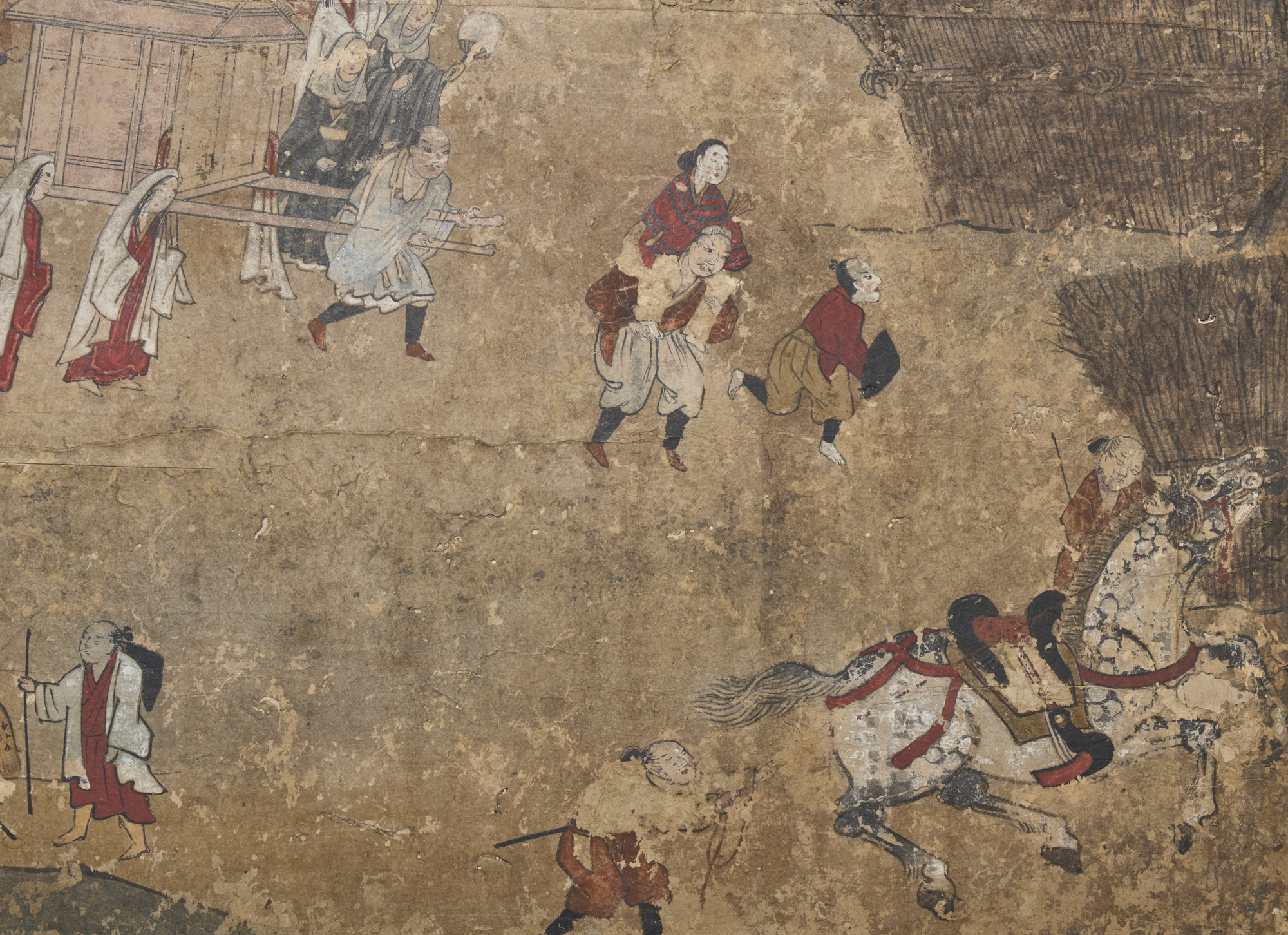 Japanese Six Panel Screen: Mount Fuji