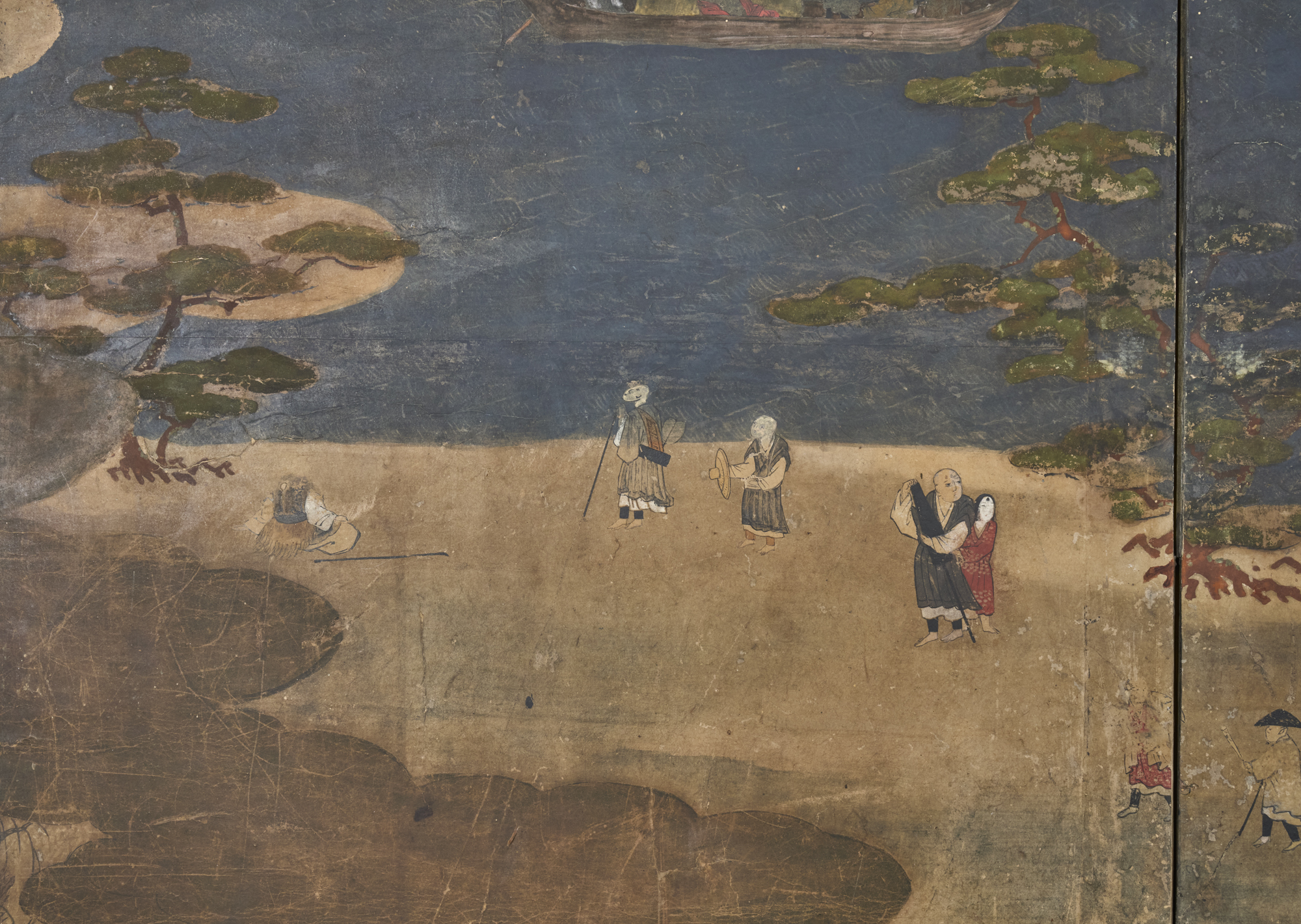 Japanese Six Panel Screen: Mount Fuji