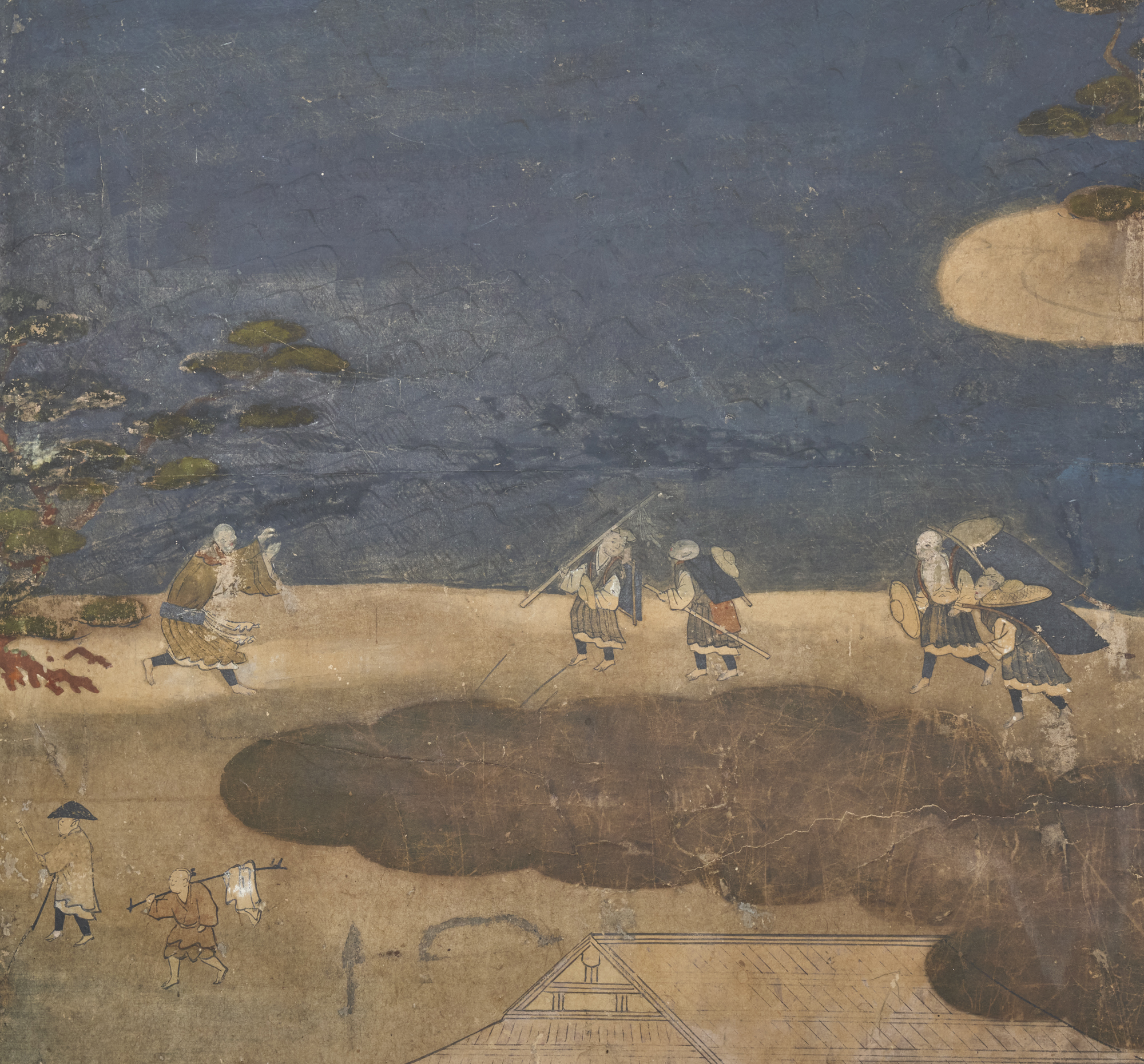 Japanese Six Panel Screen: Mount Fuji