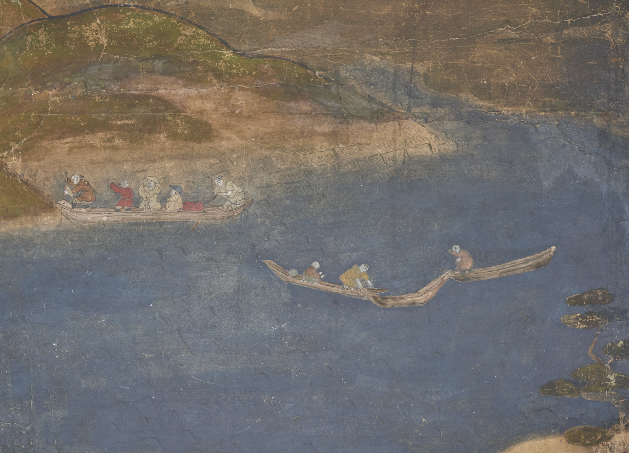 Japanese Six Panel Screen: Mount Fuji