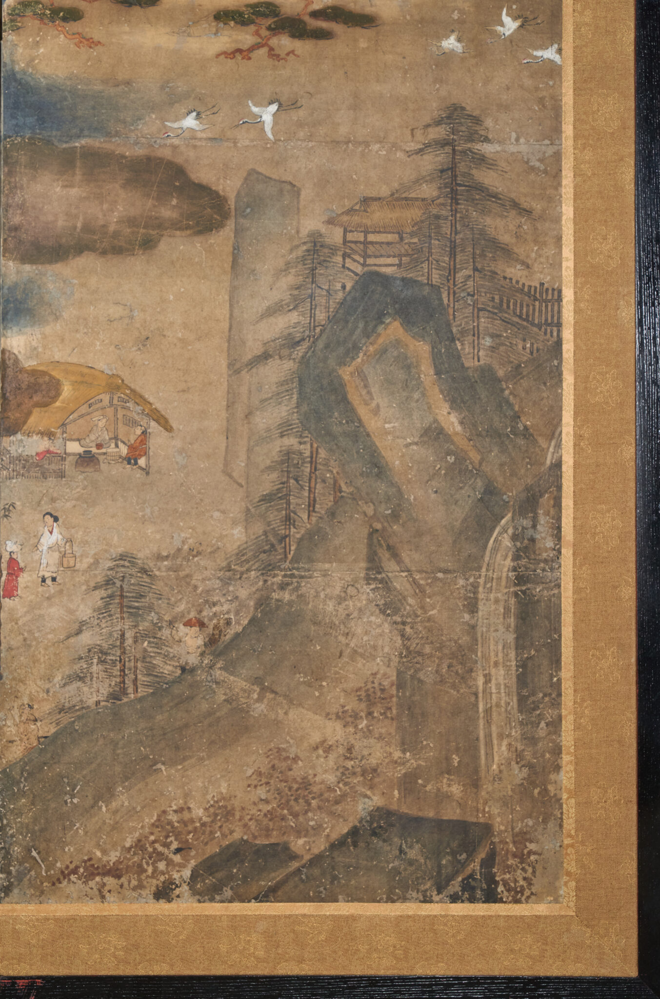 Japanese Six Panel Screen: Mount Fuji