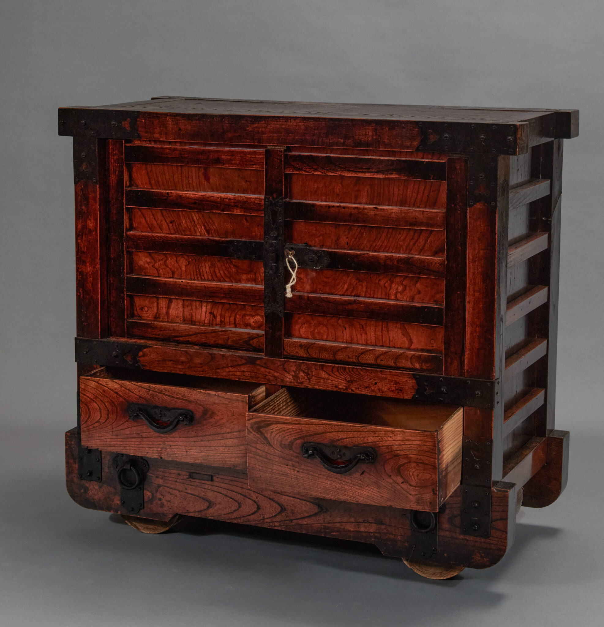 Wheel Tansu Chest Naga Antiques