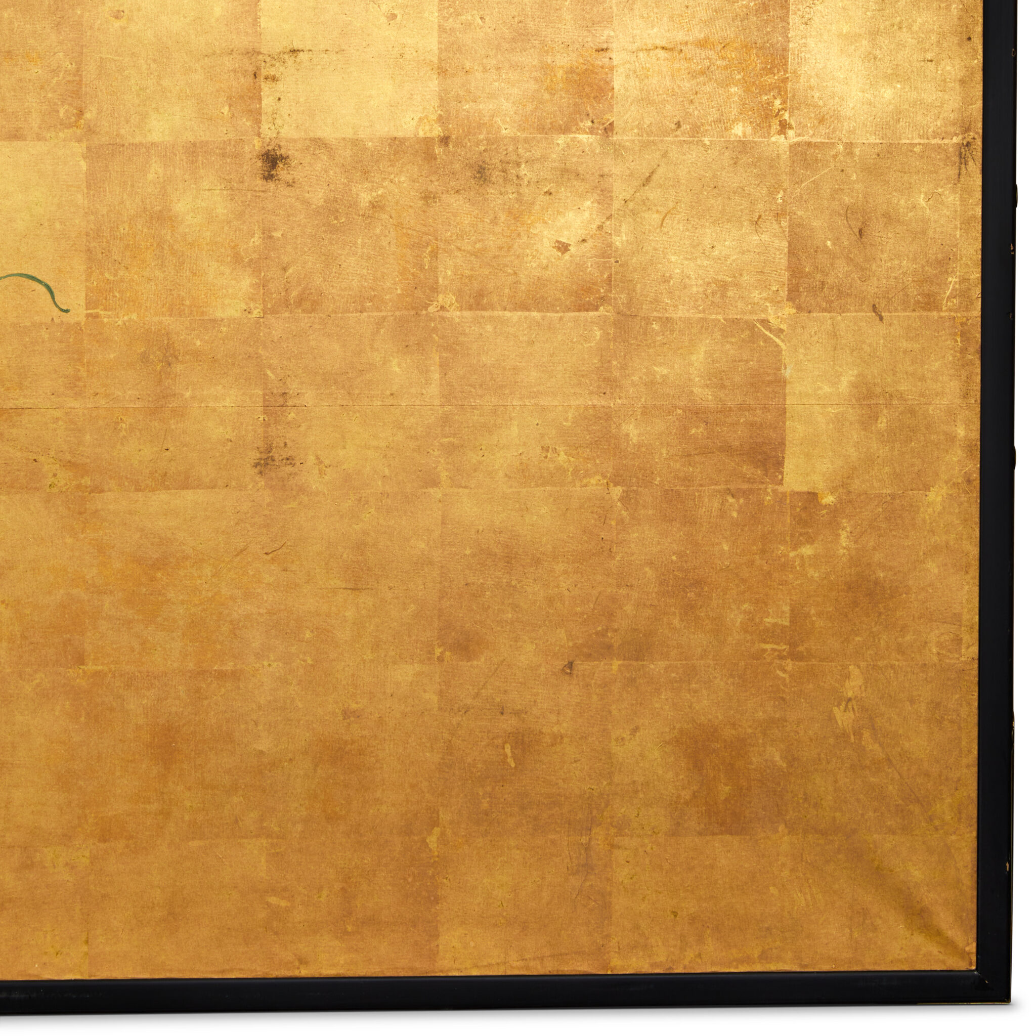 Pair of Japanese Six Panel Screens: Sudare and Wisteria