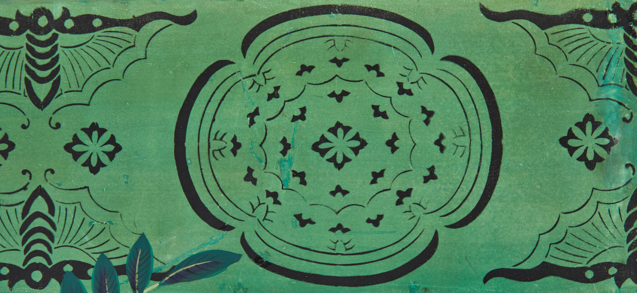 Pair of Japanese Six Panel Screens: Sudare and Wisteria