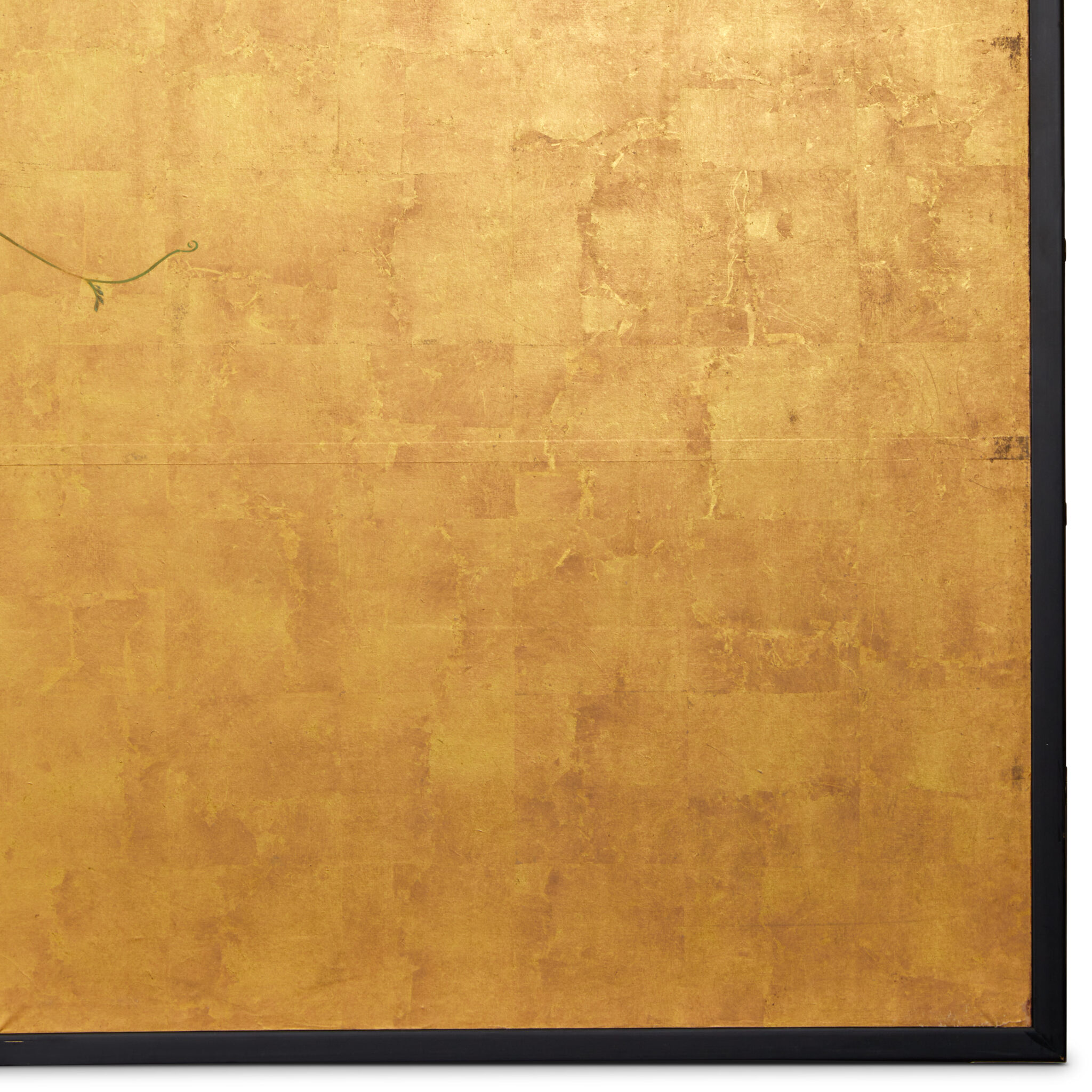 Pair of Japanese Six Panel Screens: Sudare and Wisteria