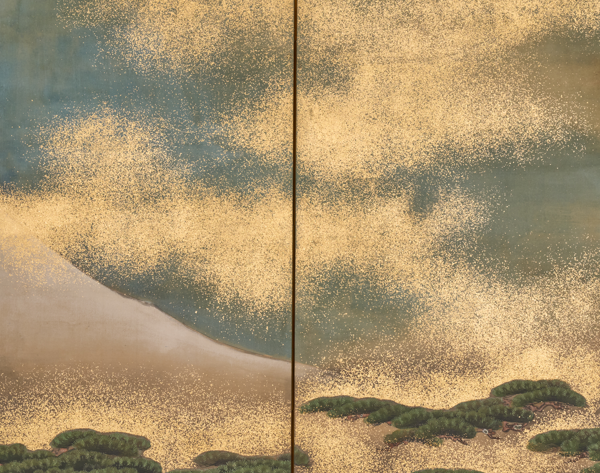 Japanese Six Panel Screen – Mount Fuji and Pine
