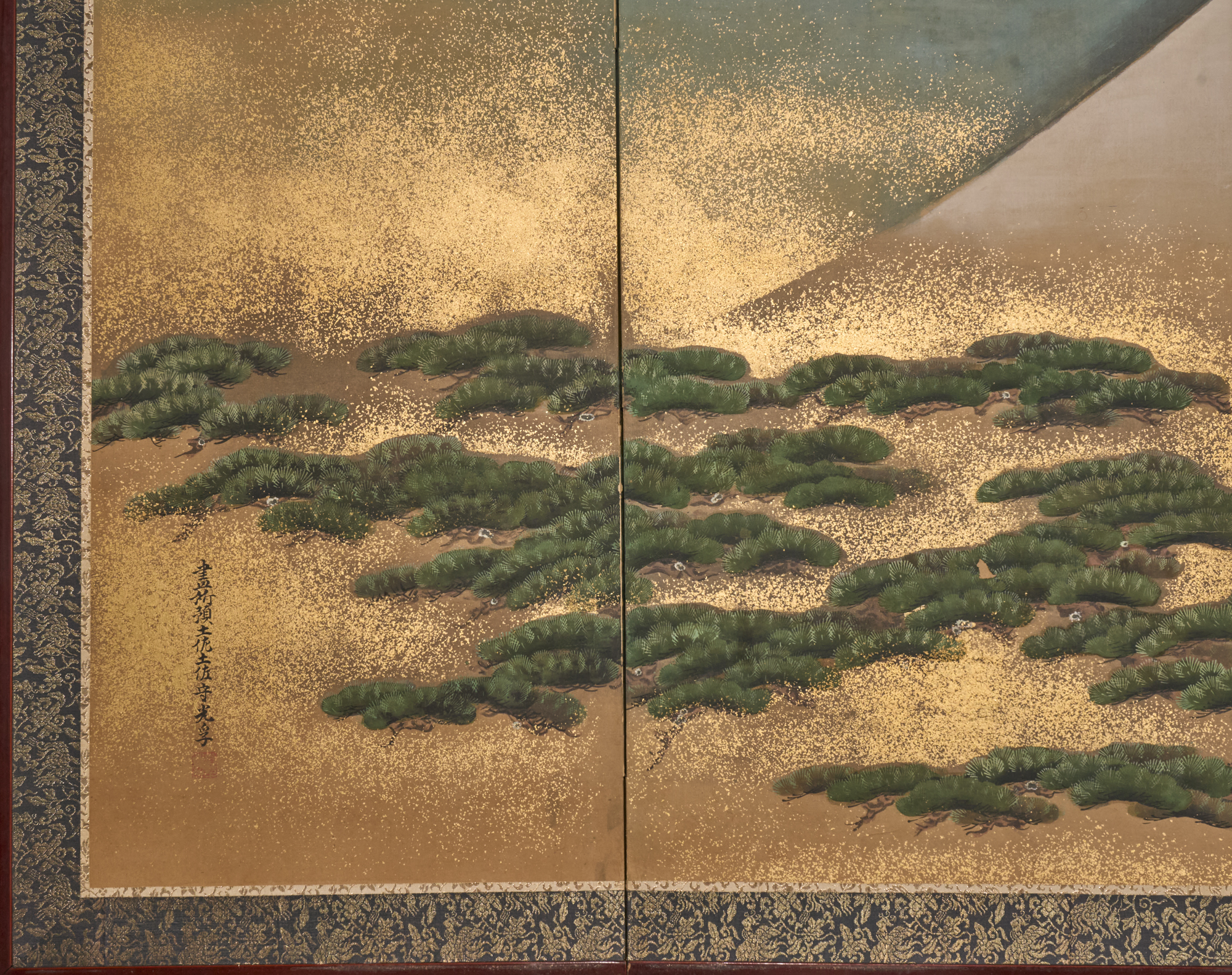 Japanese Six Panel Screen – Mount Fuji and Pine