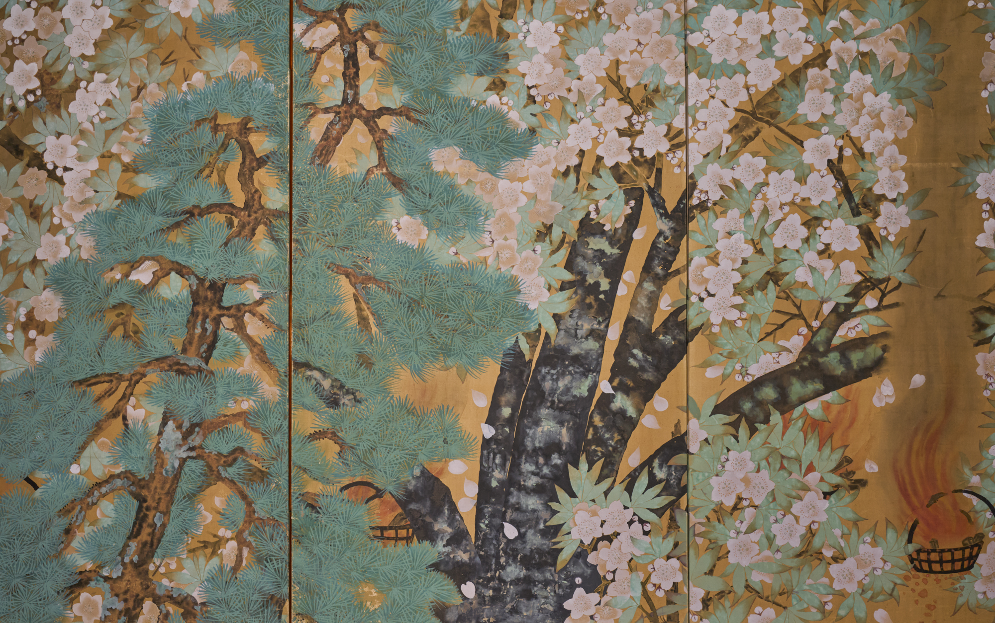 Japanese Six Panel Screen – Yozakura