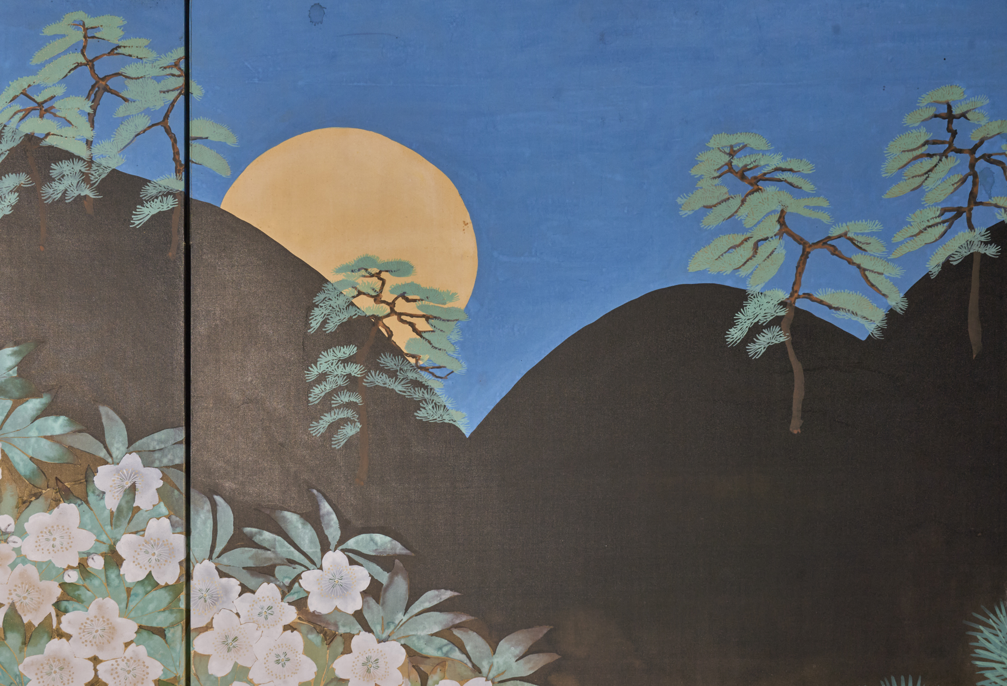 Japanese Six Panel Screen – Yozakura