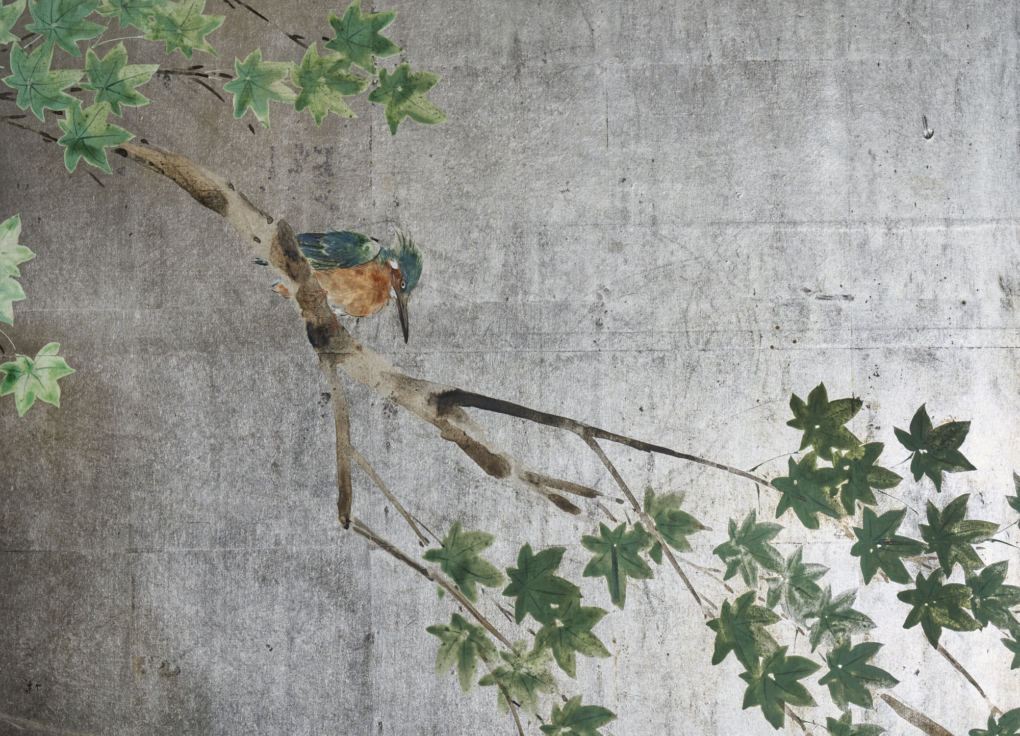 Japanese Six Panel Screen – Maple Over Water