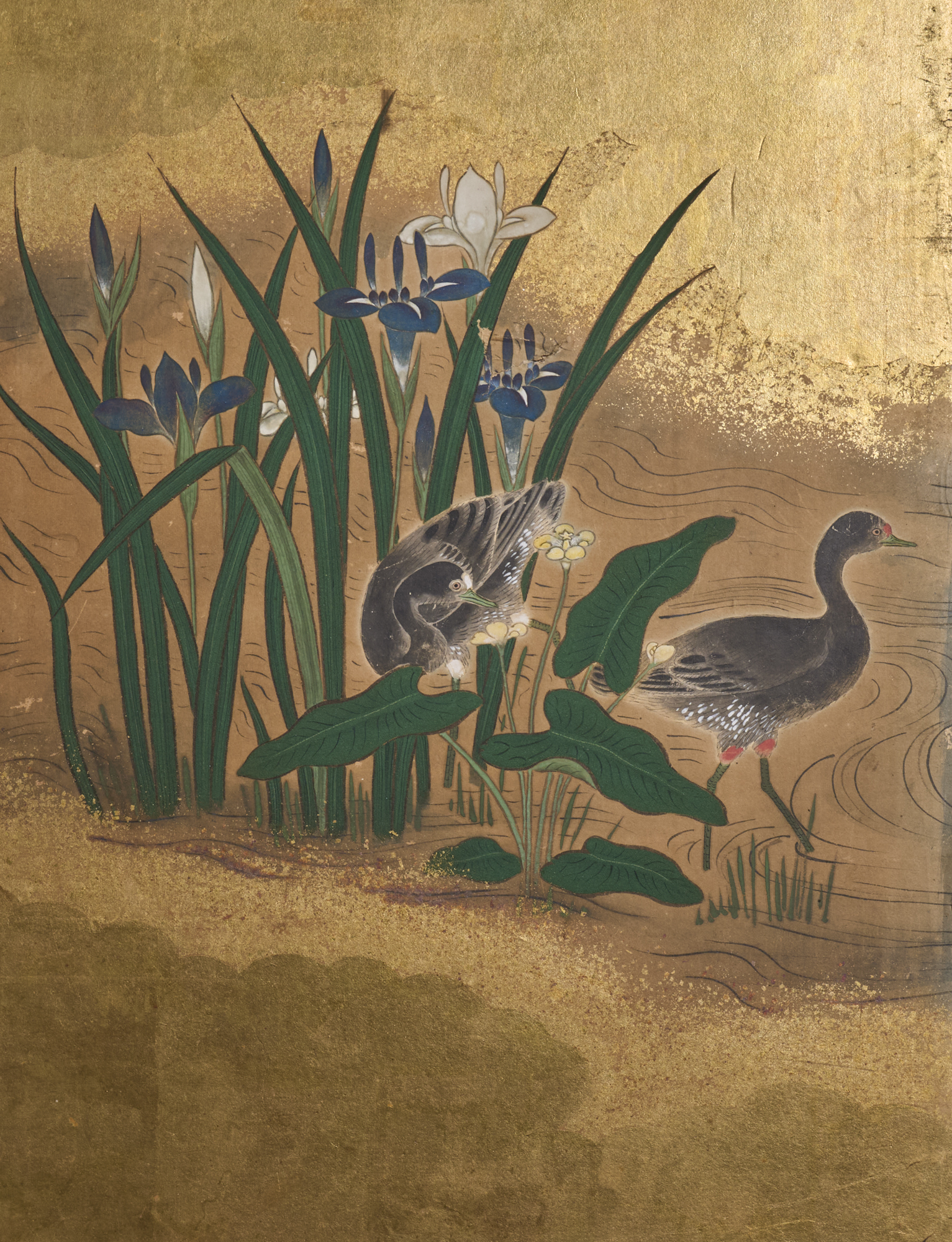 Japanese Six Panel Screen: Summer Landscape