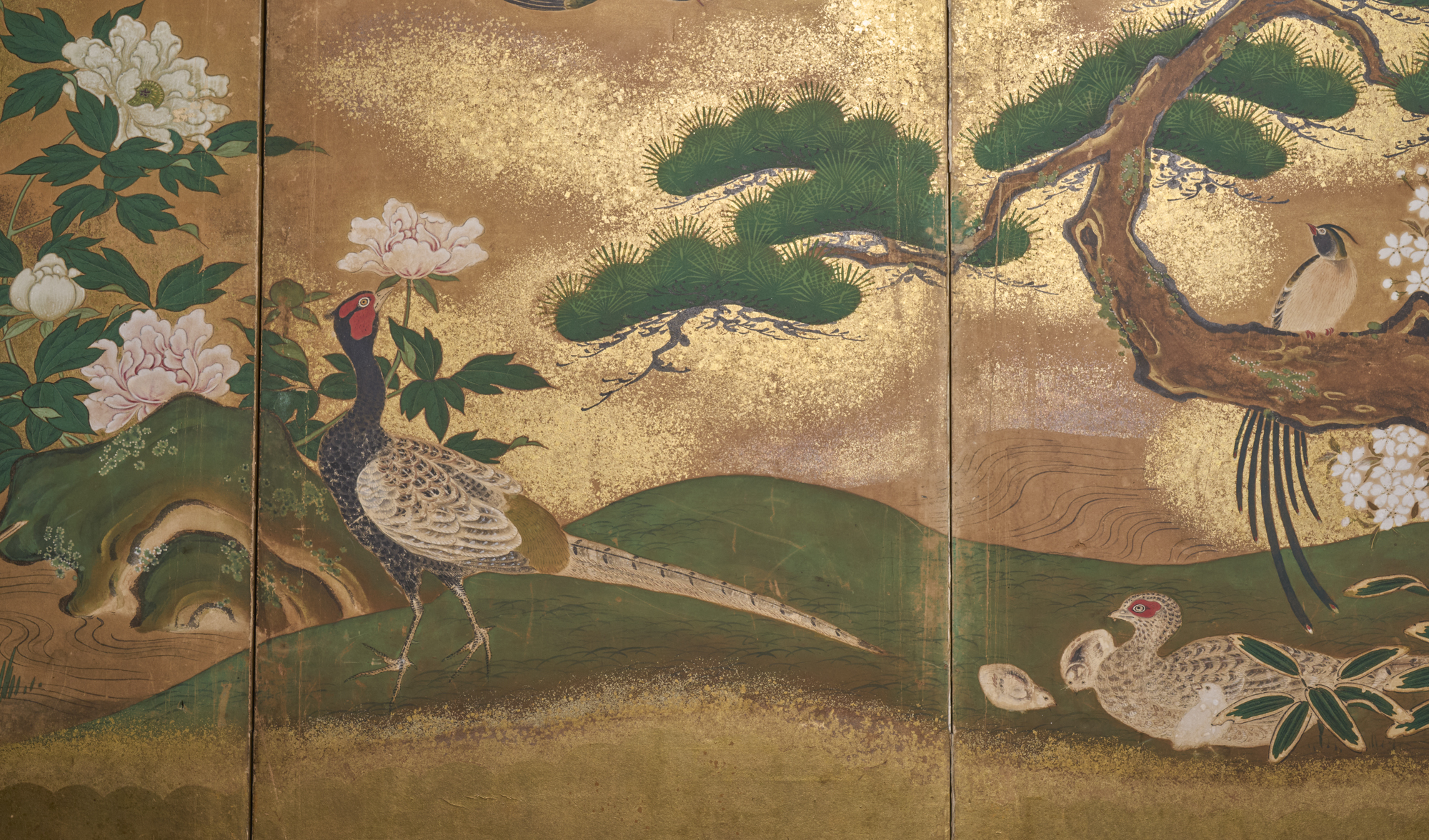 Japanese Six Panel Screen: Summer Landscape