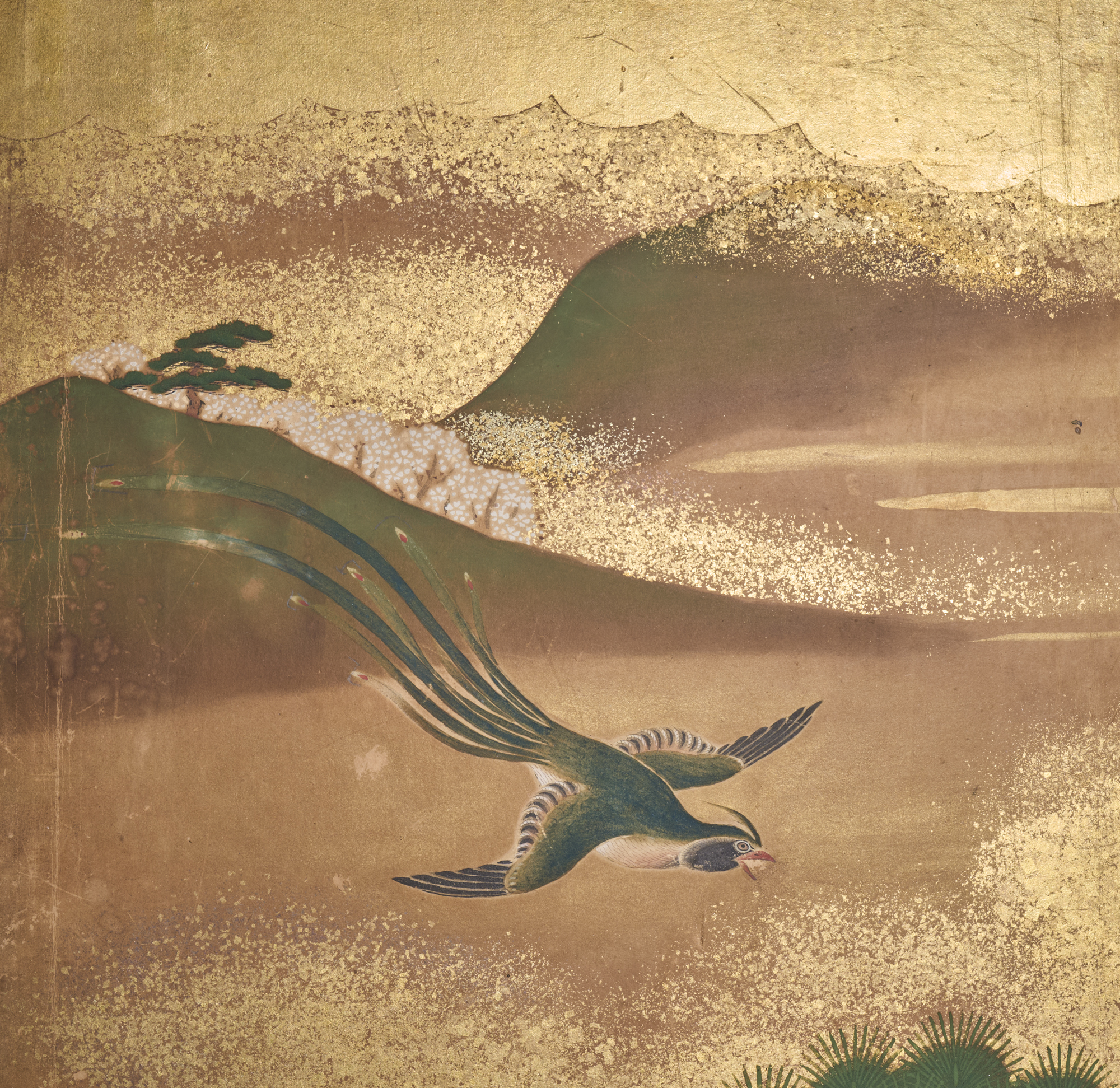 Japanese Six Panel Screen: Summer Landscape