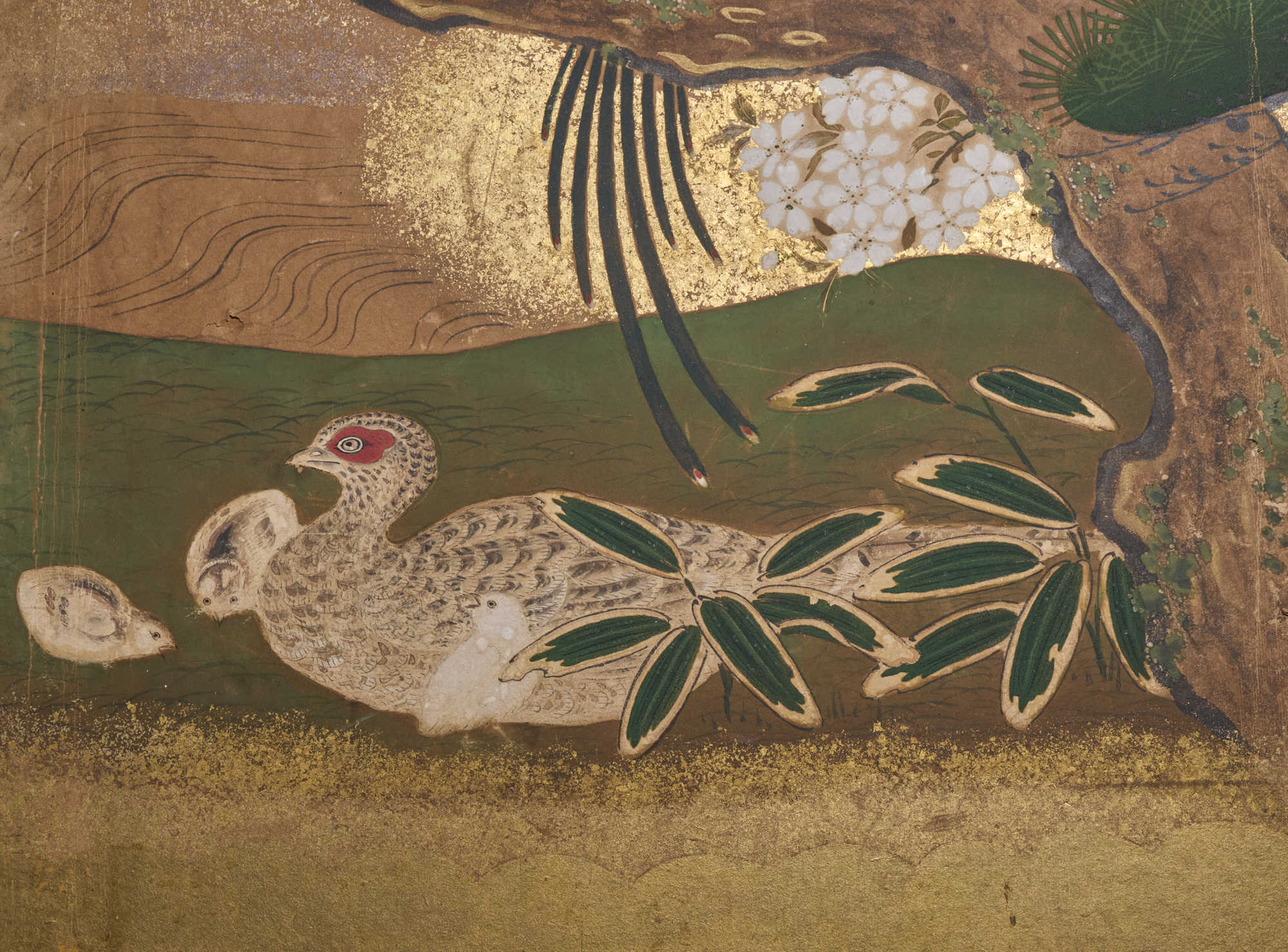 Japanese Six Panel Screen: Summer Landscape