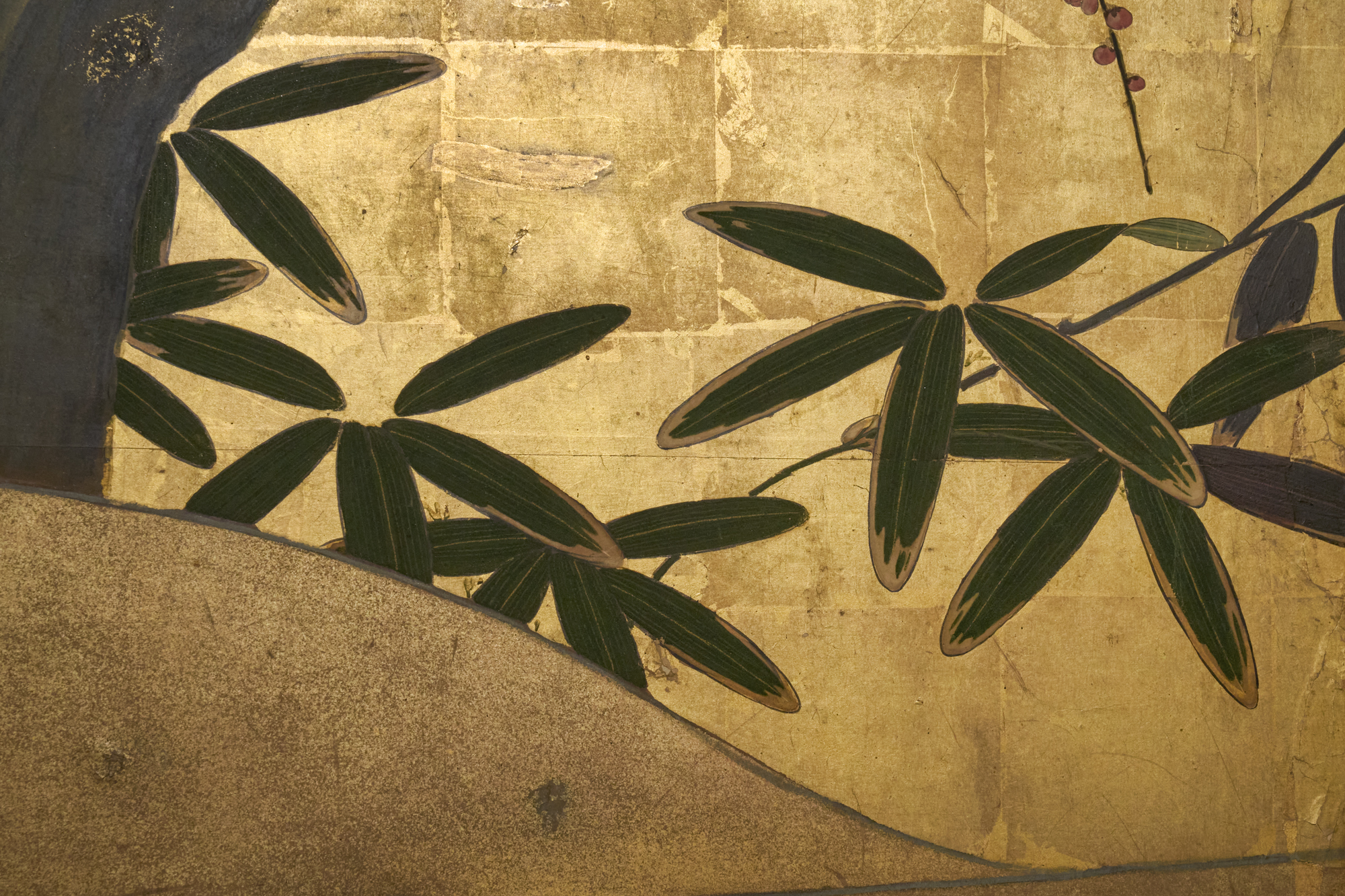 Japanese Two Panel Screen: Plum Blossom in the Mist