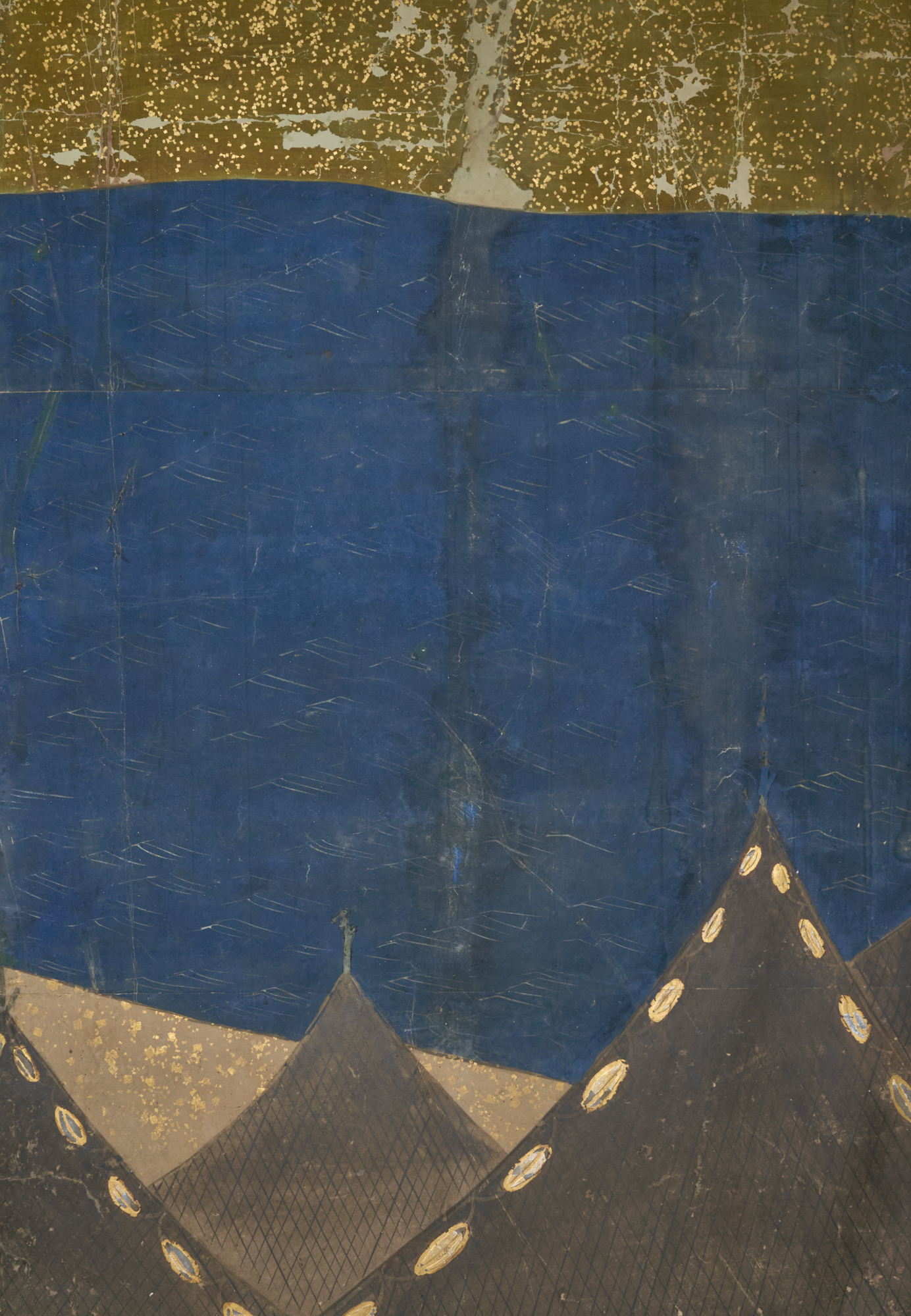 Japanese Six Panel Screen: Mount Fuji