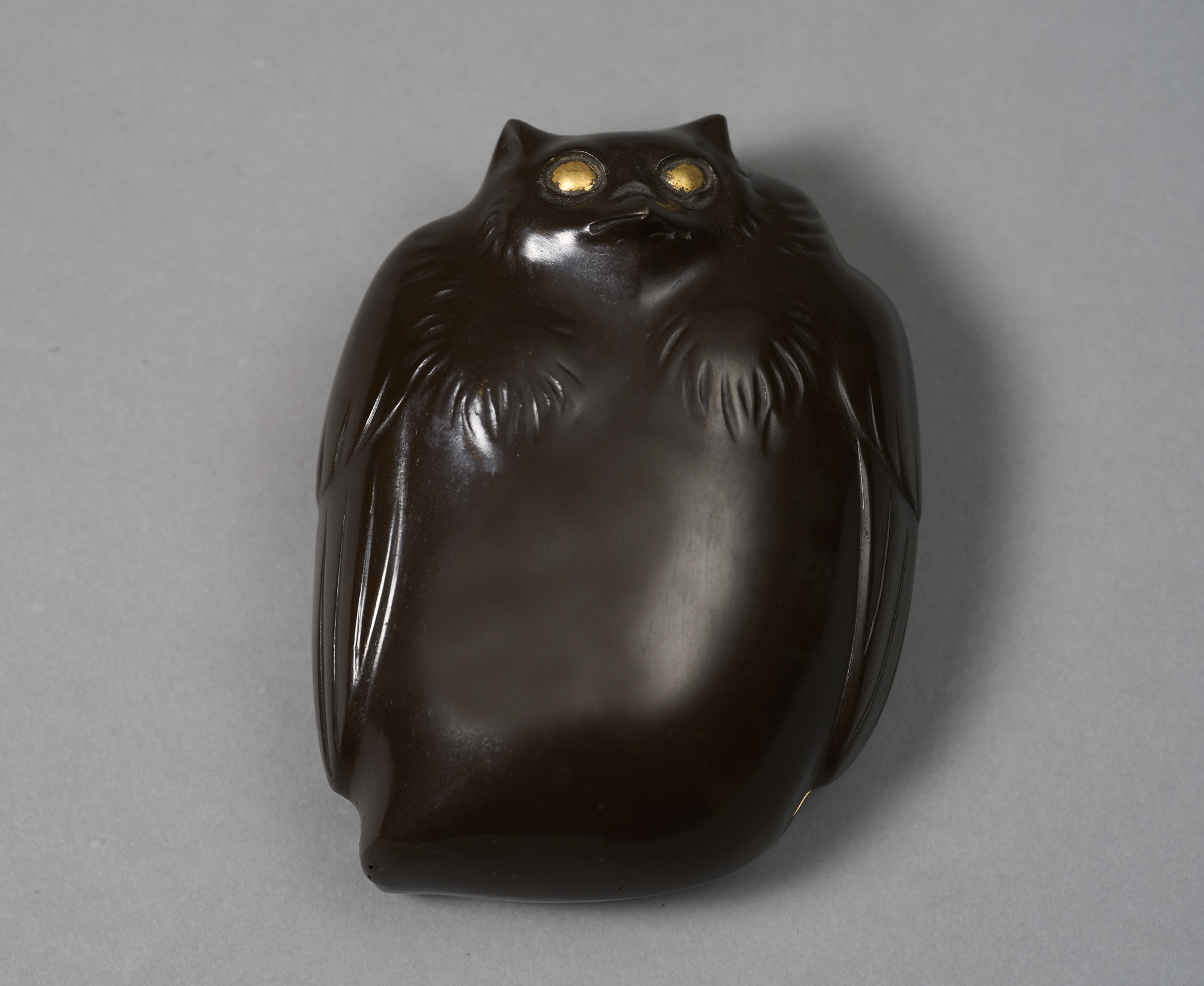 Bronze Owl Incense Box (Kogo)