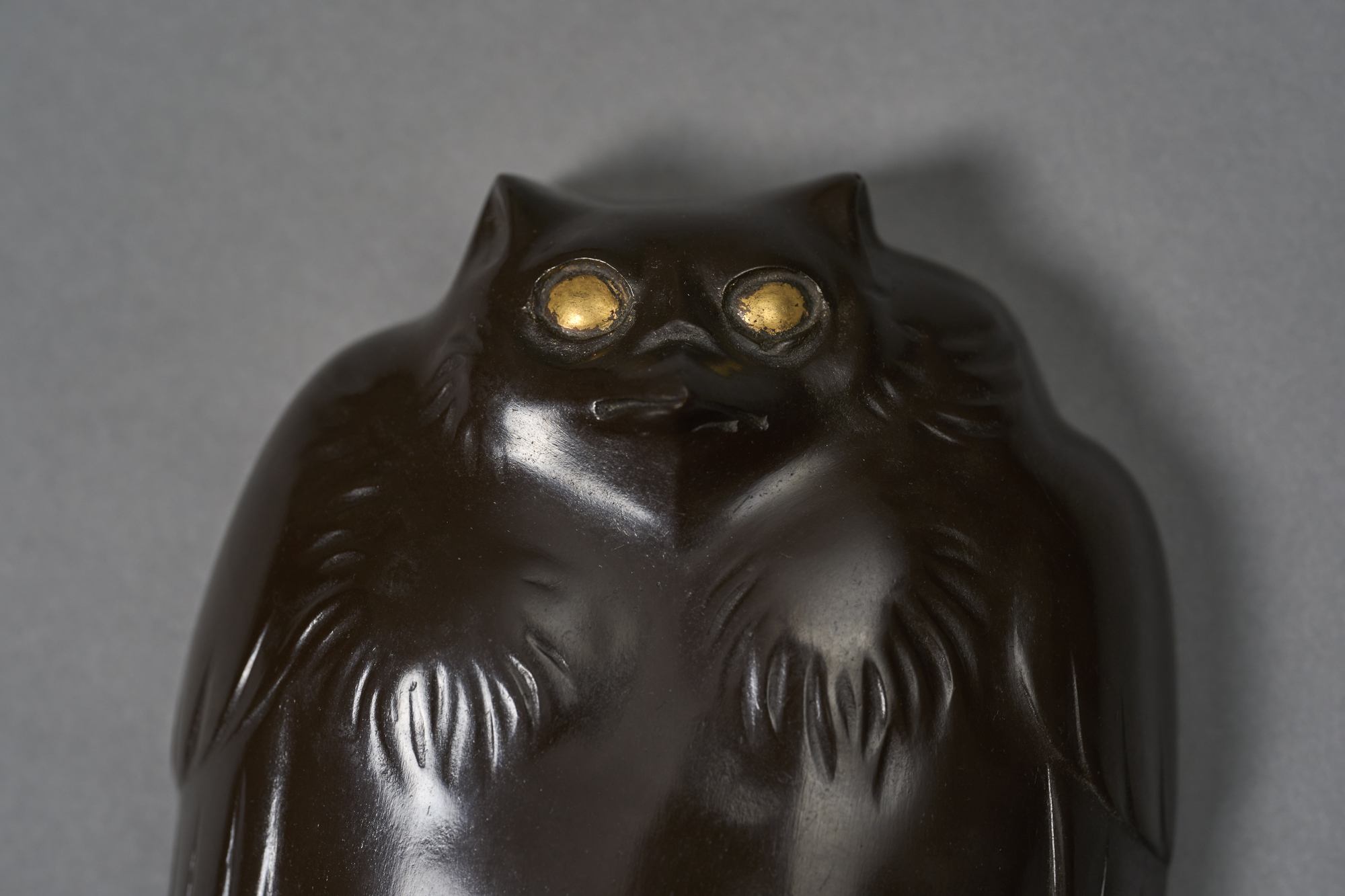 Bronze Owl Incense Box (Kogo)