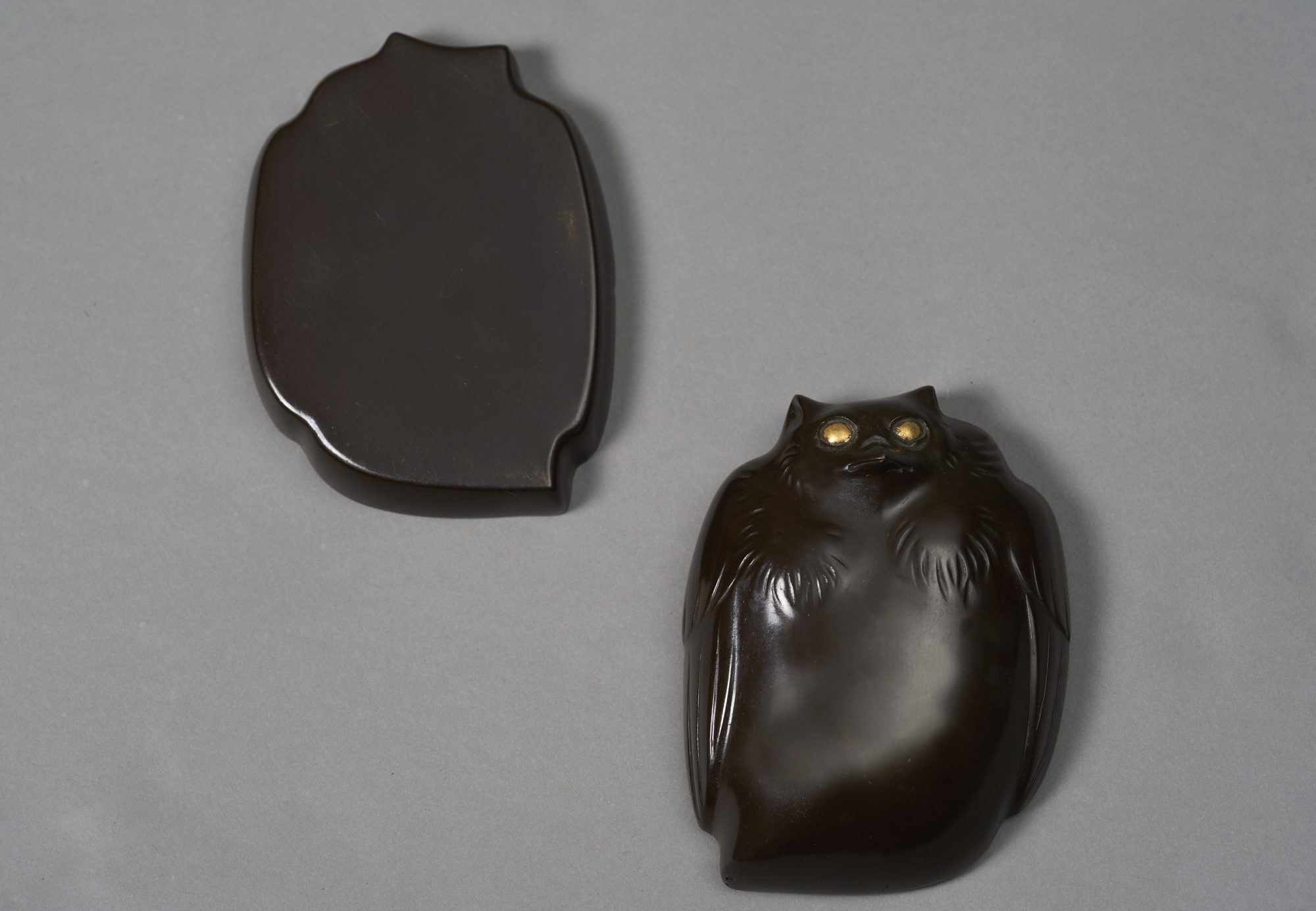 Bronze Owl Incense Box (Kogo)