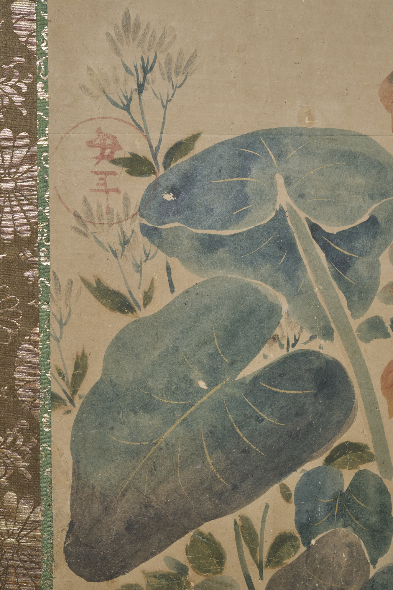 Japanese Six Panel Screen: Summer Flowers