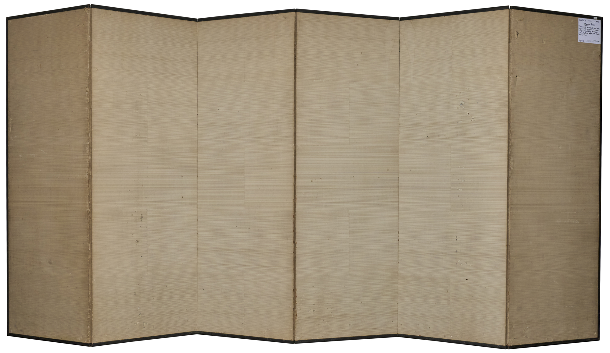Japanese Six Panel Screen: Massive Pine