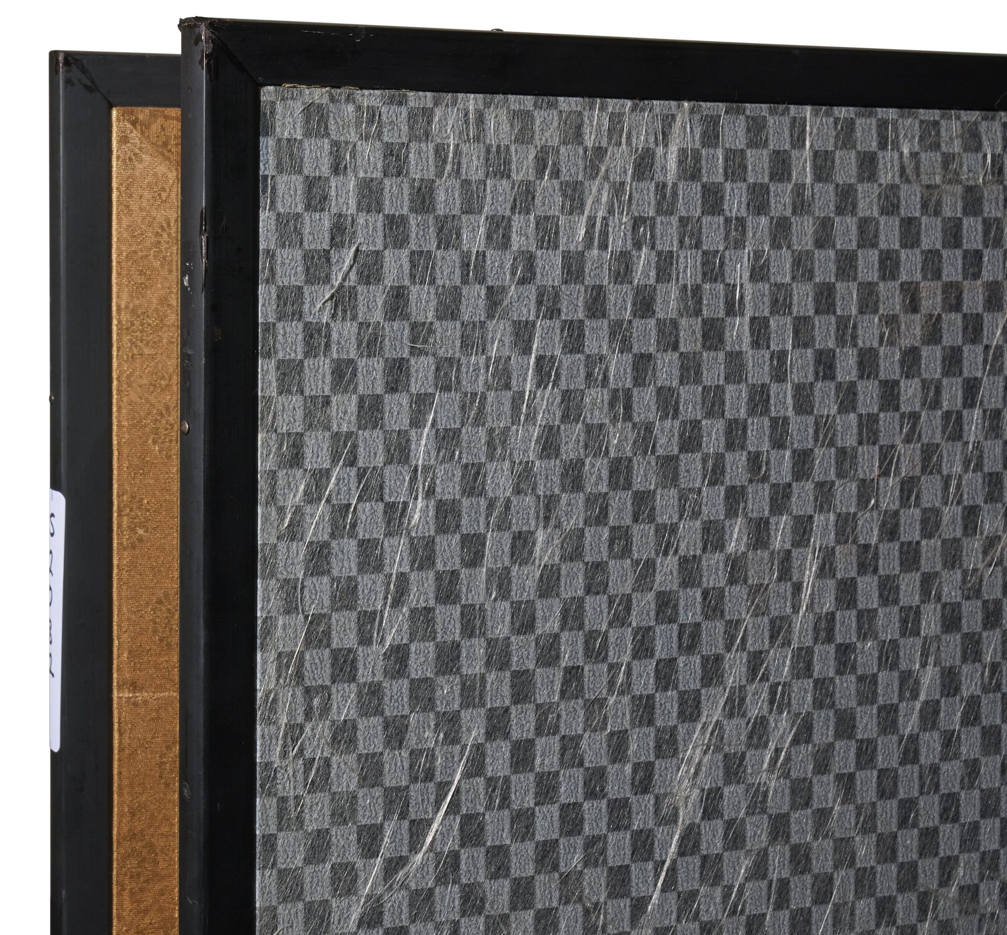 Japanese Two Panel Screen: Misty Cedar Forest