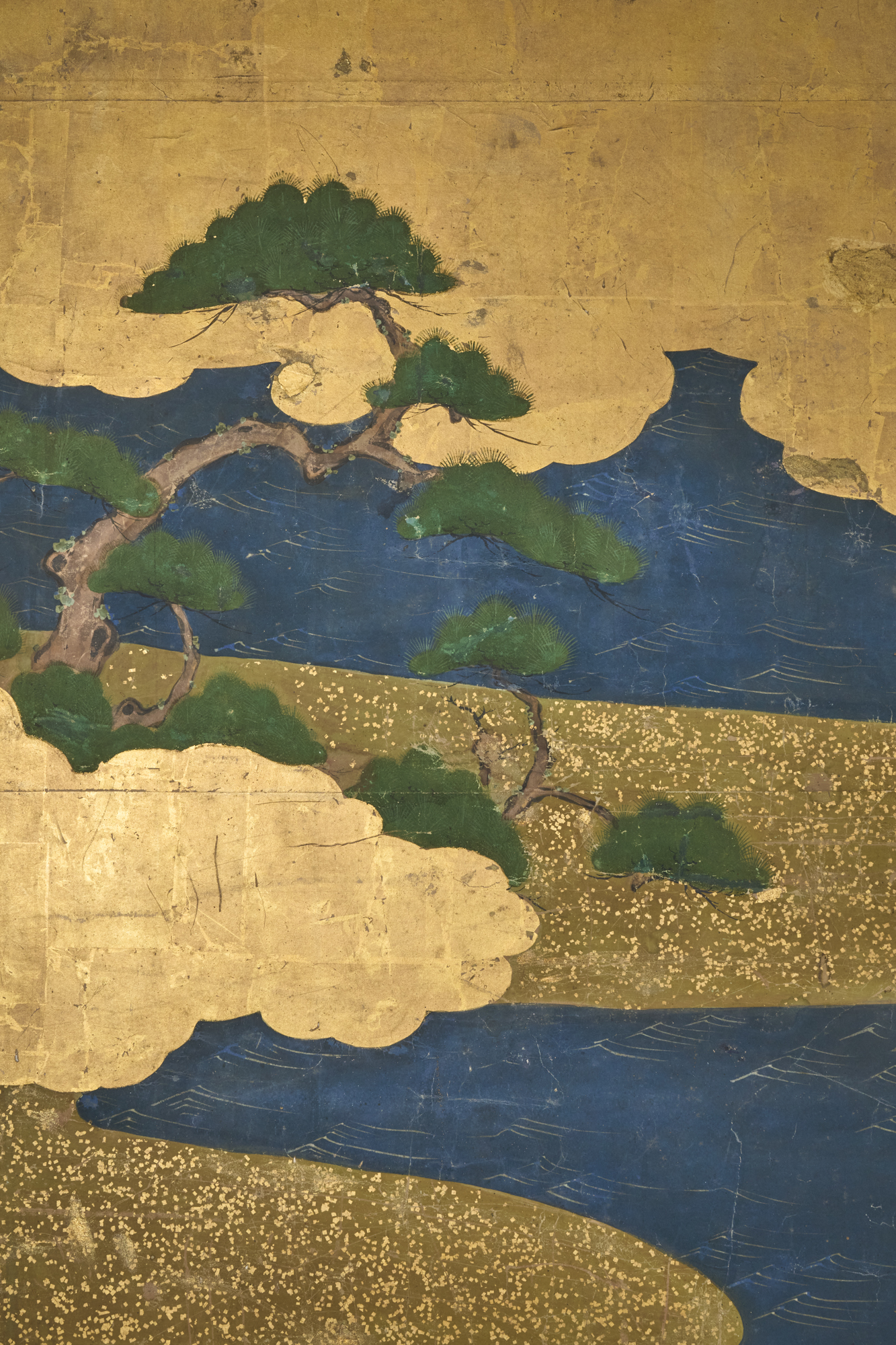 Japanese Six Panel Screen: Hamamatsu (Pine Tree Island)