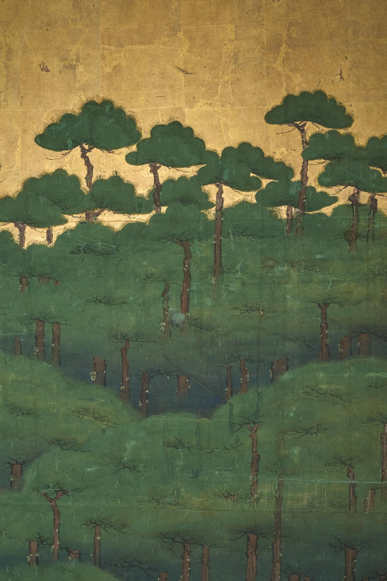 Japanese Six Panel Screen: Hamamatsu (Pine Tree Island)