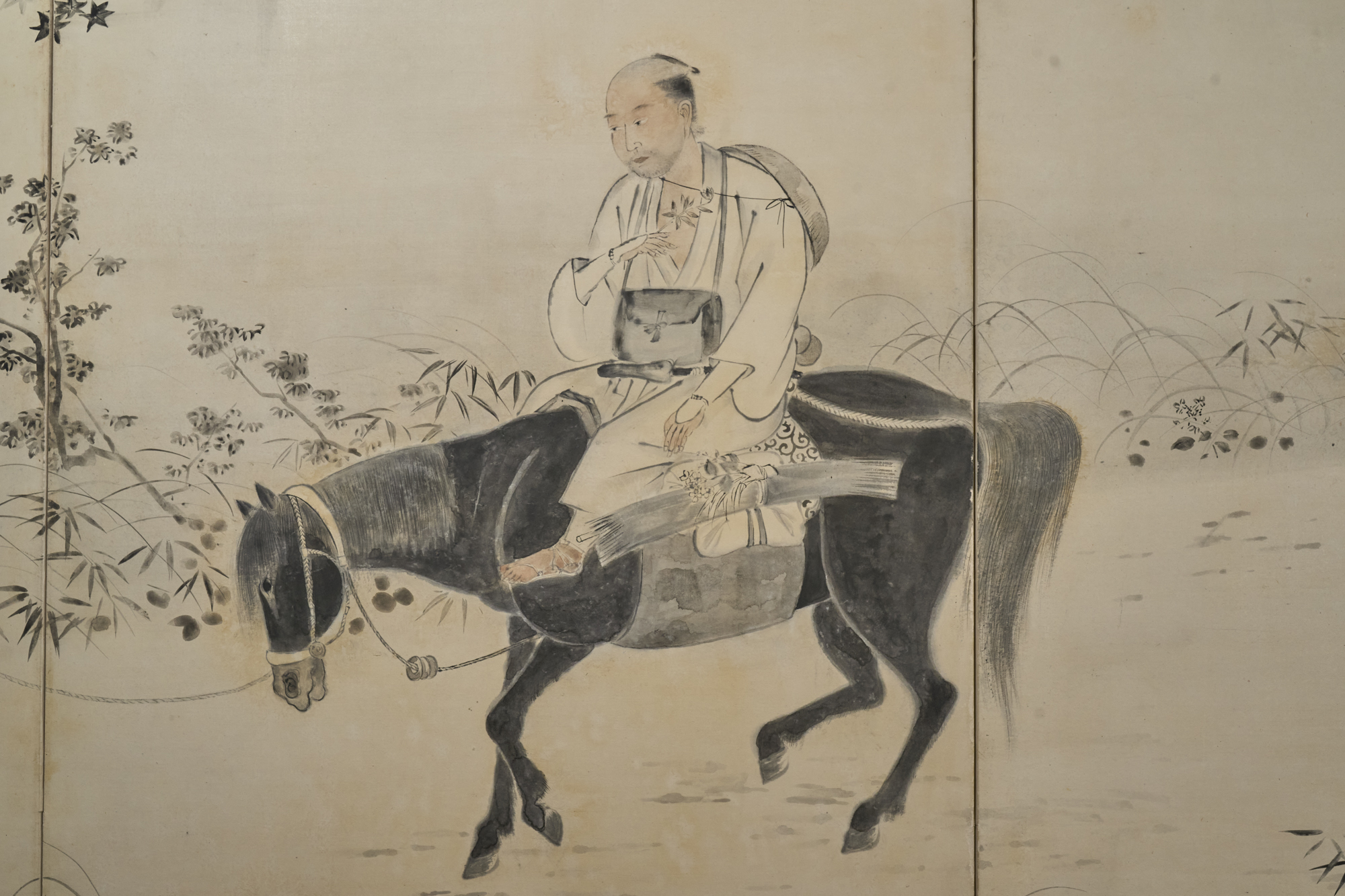 Japanese Six Panel Screen: Into the Woods