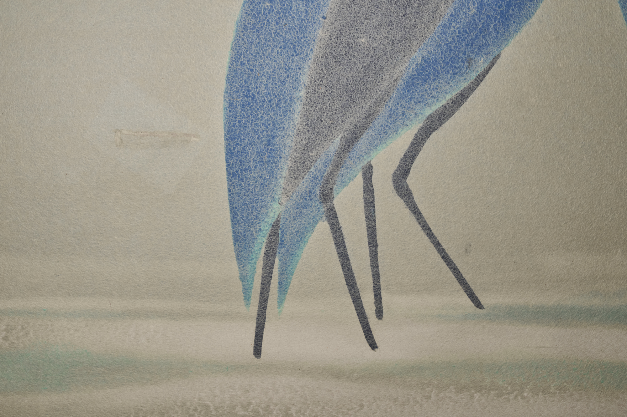 Set of Four Sliding Doors (Fusuma): Wading Cranes