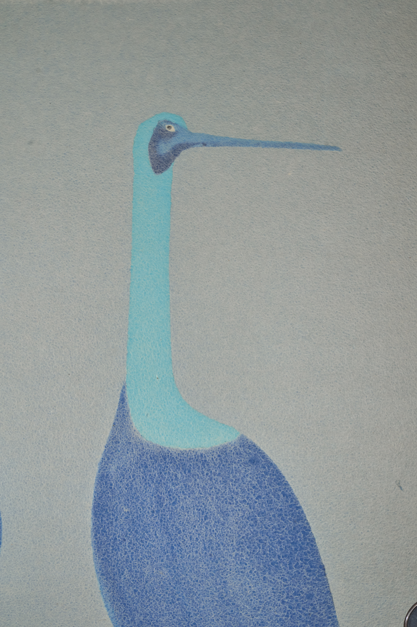 Set of Four Sliding Doors (Fusuma): Wading Cranes