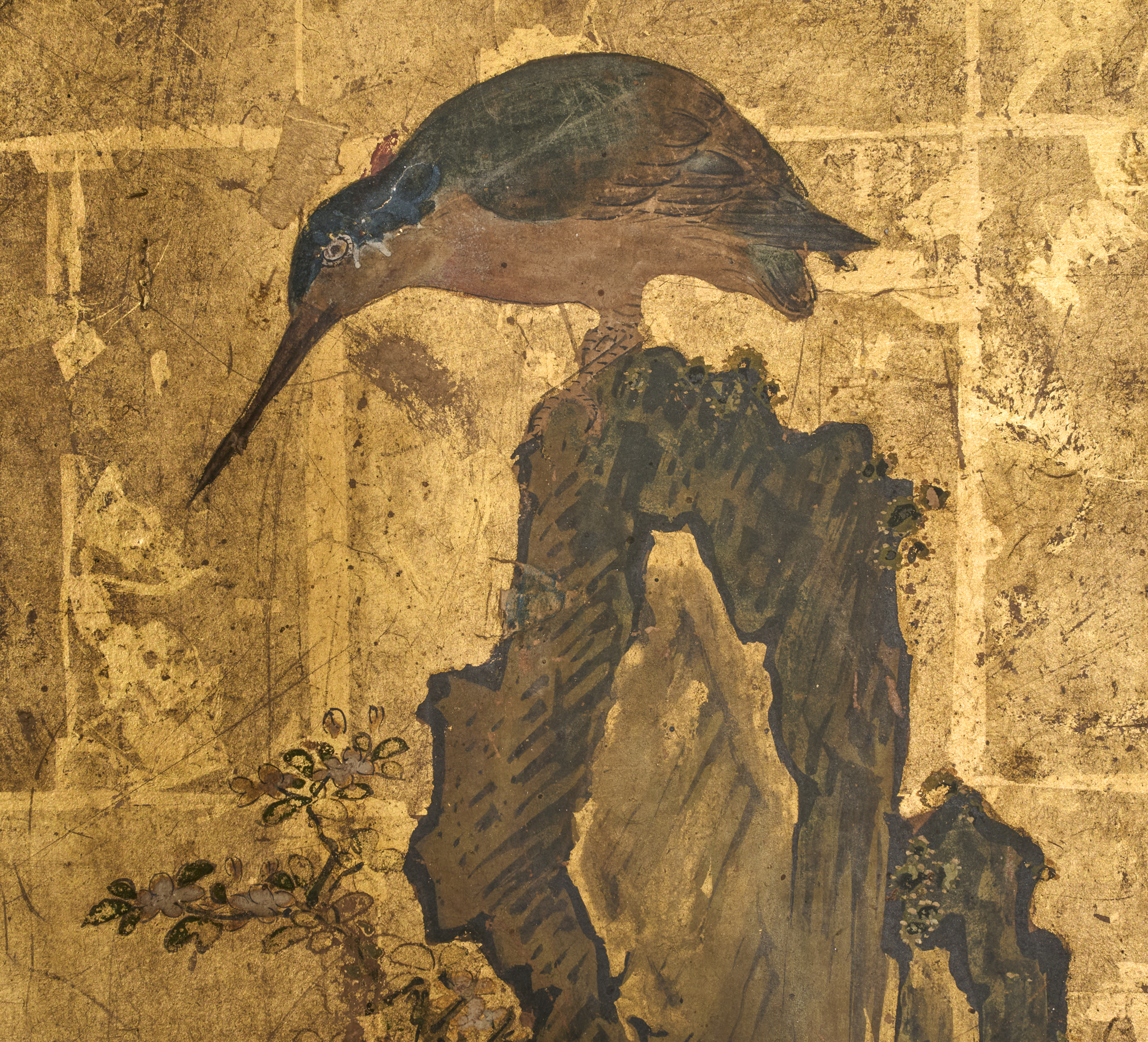 Japanese Two Panel Screen: Bonsai