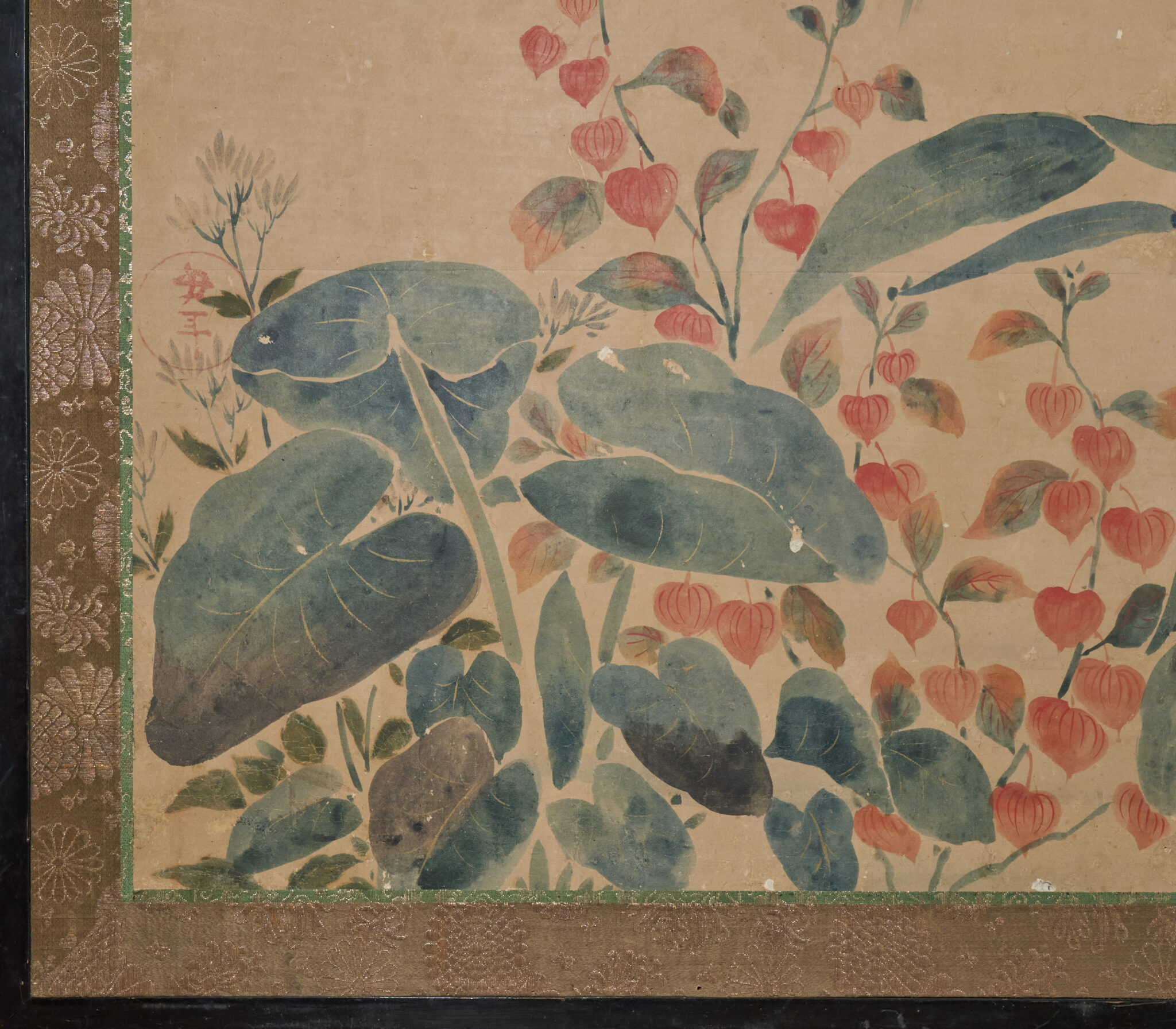 Japanese Six Panel Screen: Summer Flowers
