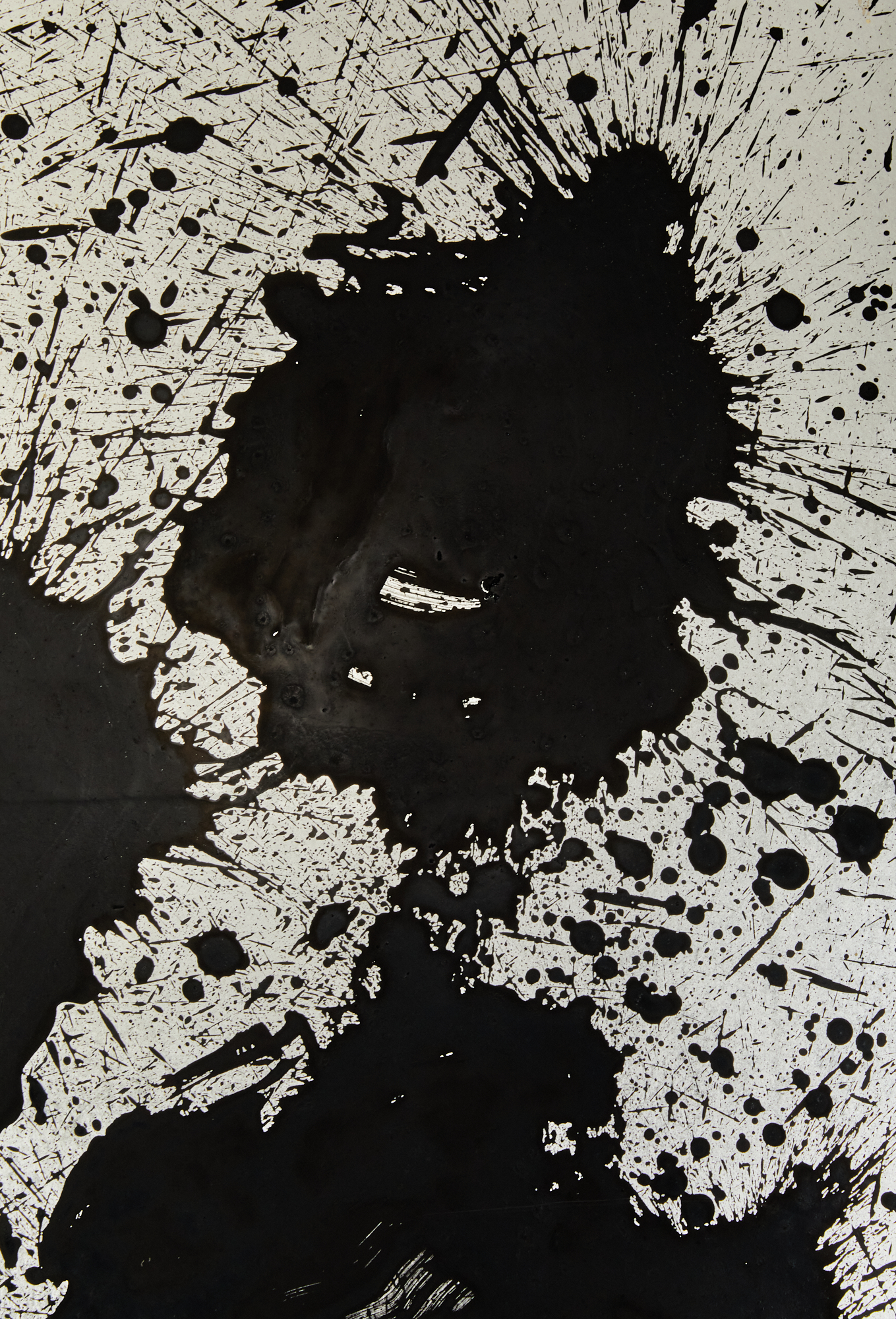 Pair of Japanese Two Panel Screens: Raku (Pleasure) / Mu (Nothing)