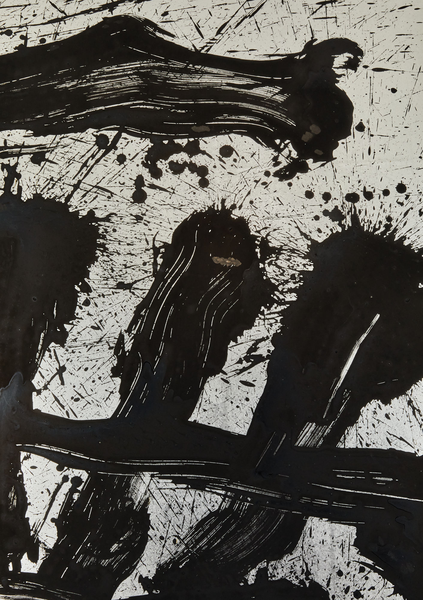 Pair of Japanese Two Panel Screens: Raku (Pleasure) / Mu (Nothing)