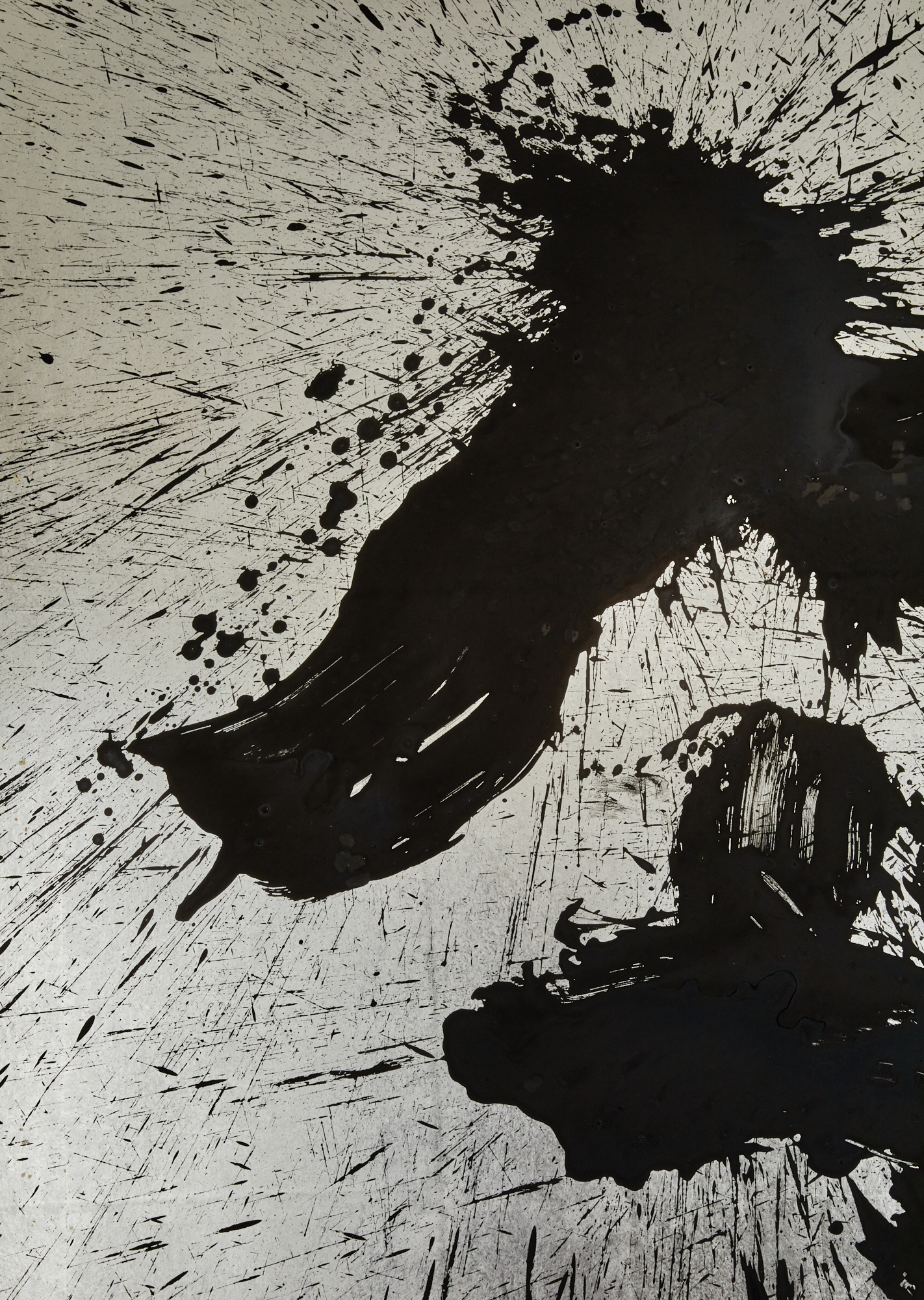 Pair of Japanese Two Panel Screens: Raku (Pleasure) / Mu (Nothing)