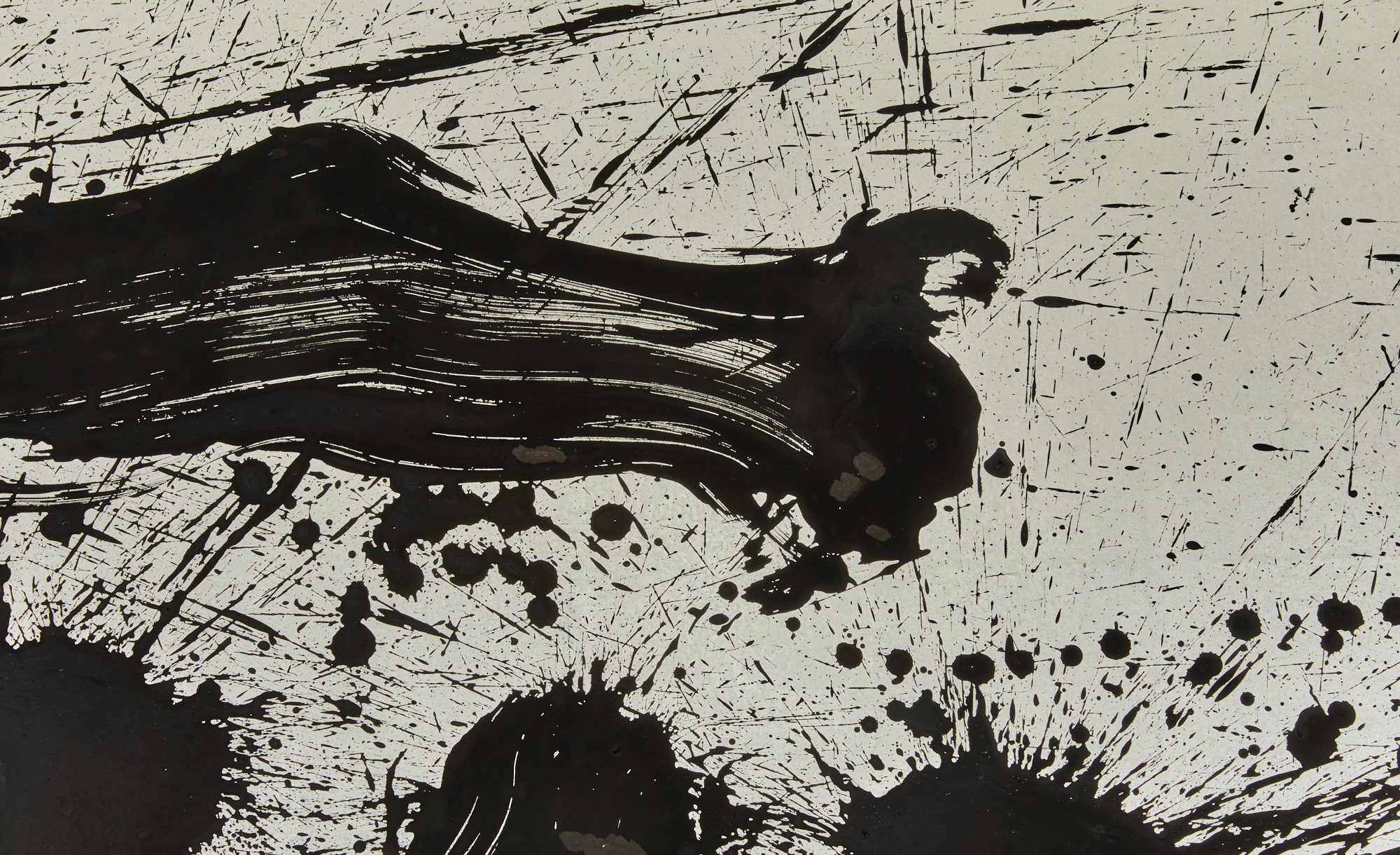 Pair of Japanese Two Panel Screens: Raku (Pleasure) / Mu (Nothing)