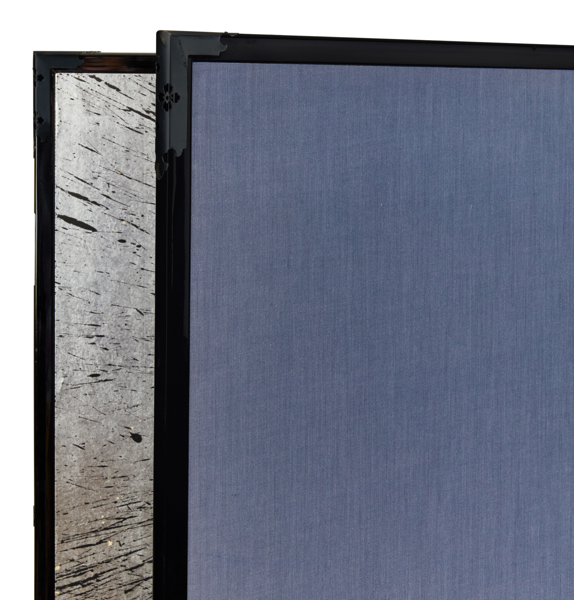 Pair of Japanese Two Panel Screens: Raku (Pleasure) / Mu (Nothing)