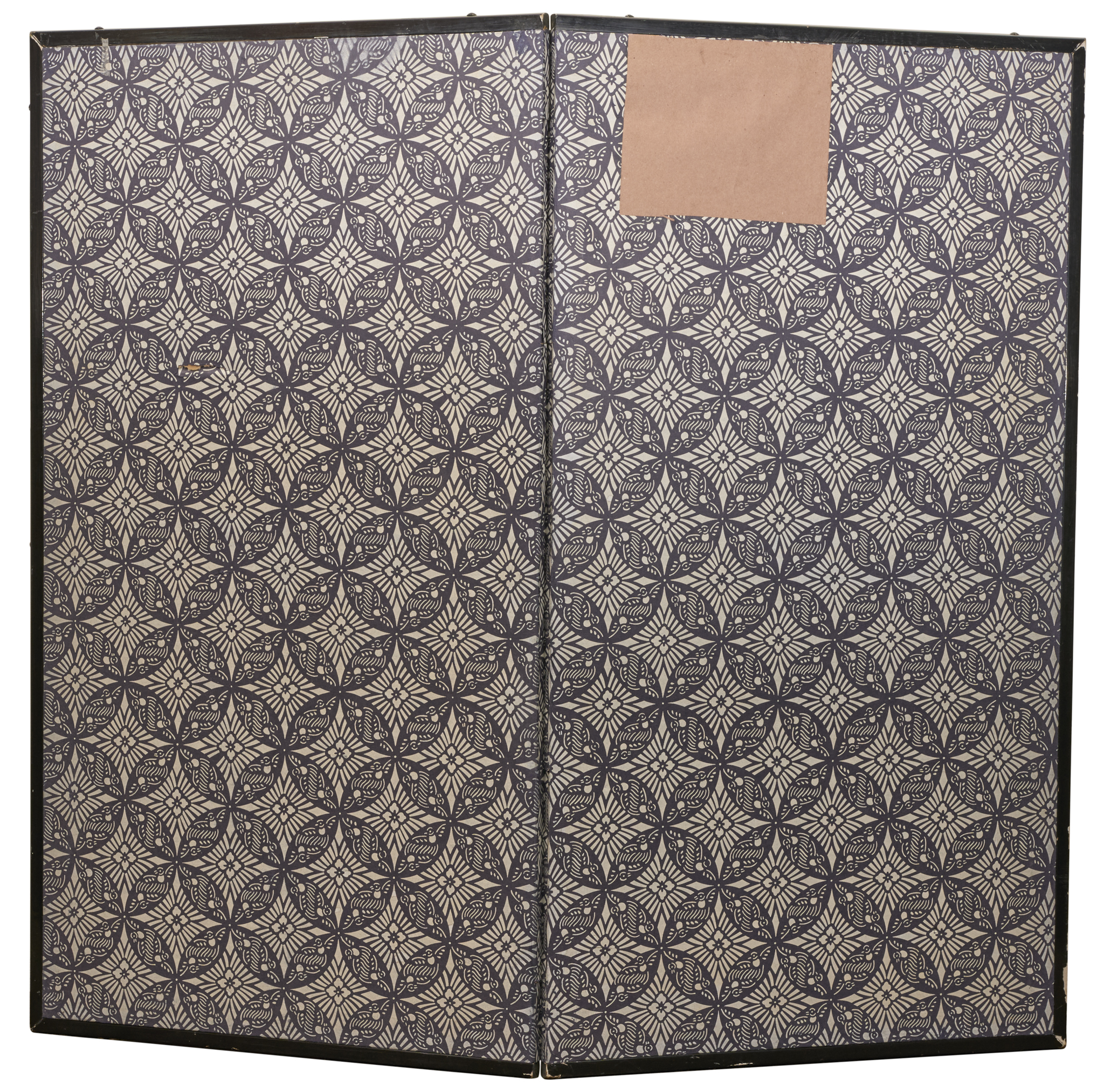 Japanese Two Panel Screen: European Hounds