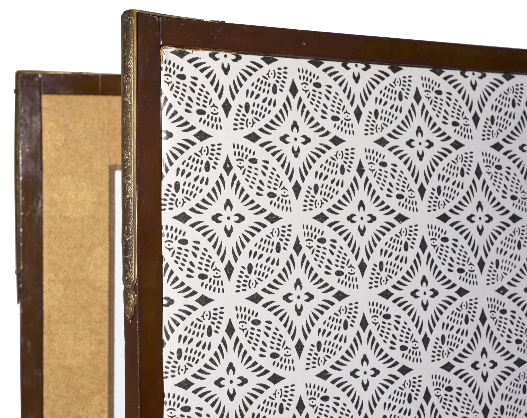 Japanese Two Panel Screen: Beach Party