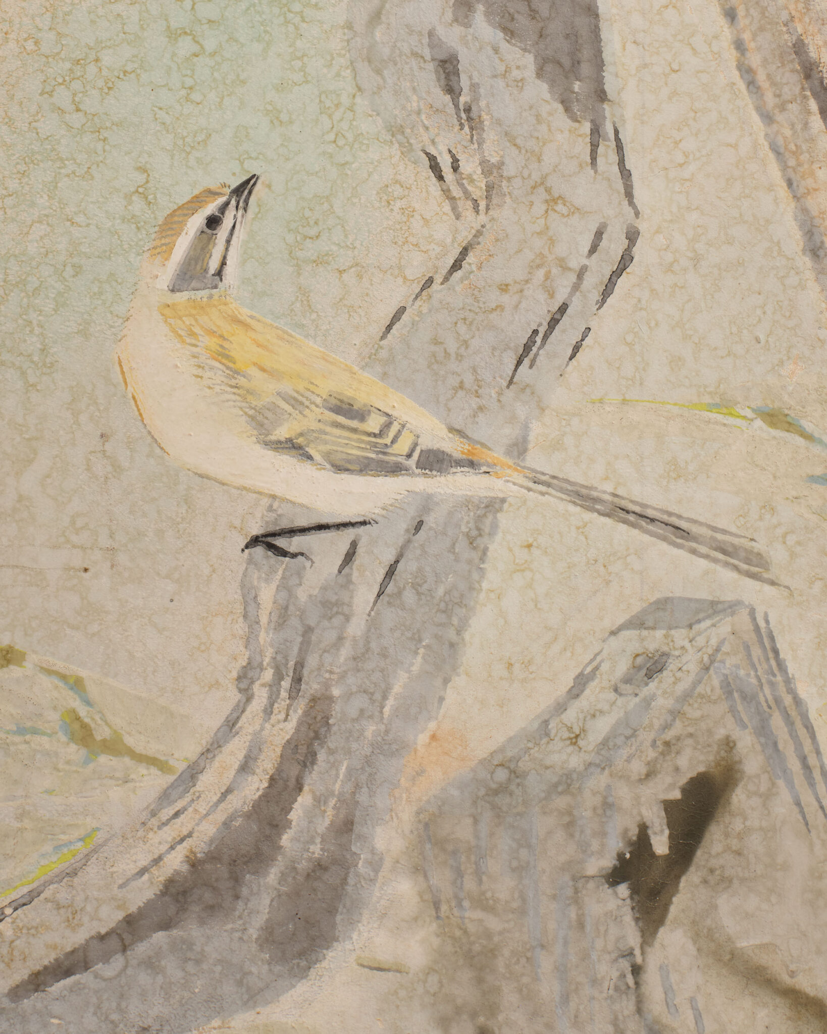 Japanese Two Panel Screen: A View Through the Trees