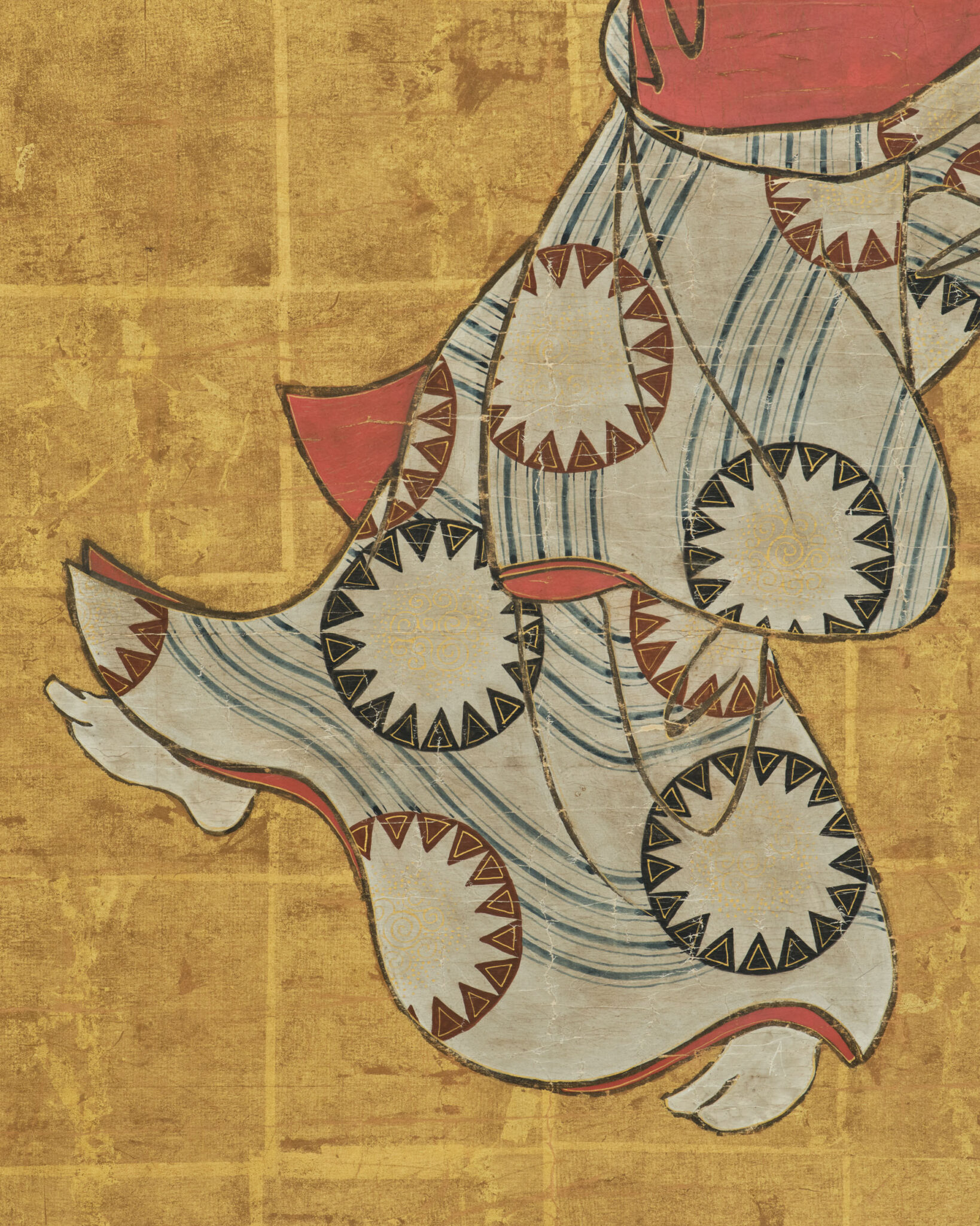 Pair of Framed Single Panels: Hikone Ukiyo-e Style Dancers