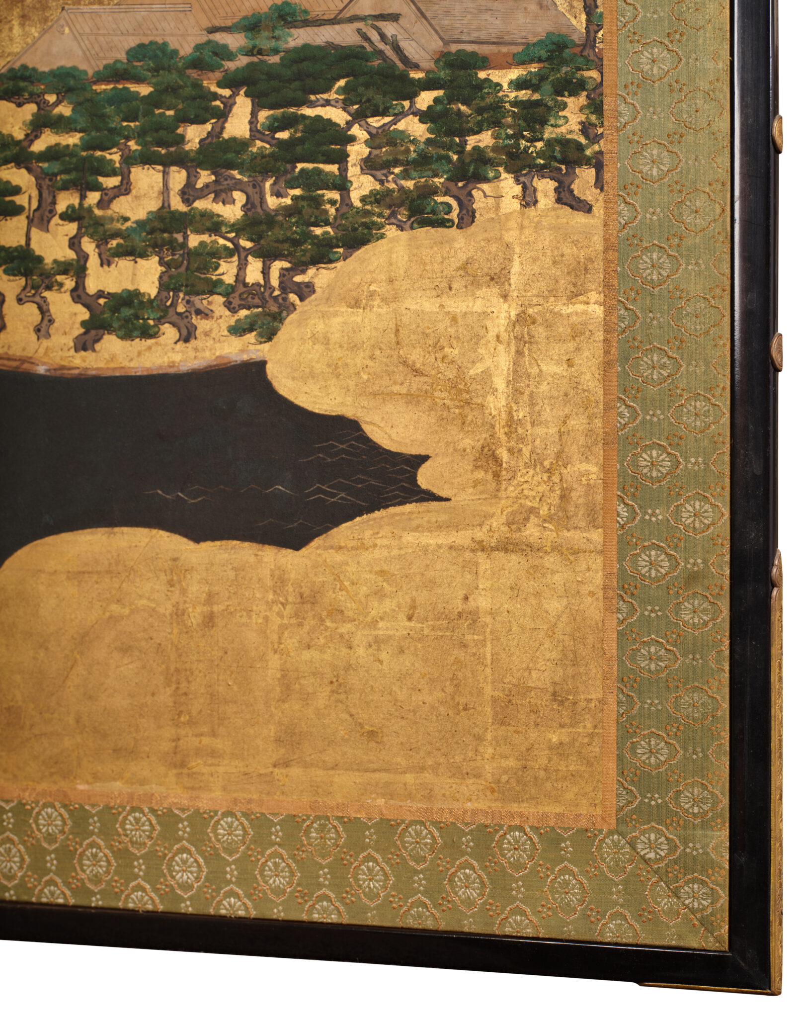 Japanese Six-Panel Screen: Seaside Shrine