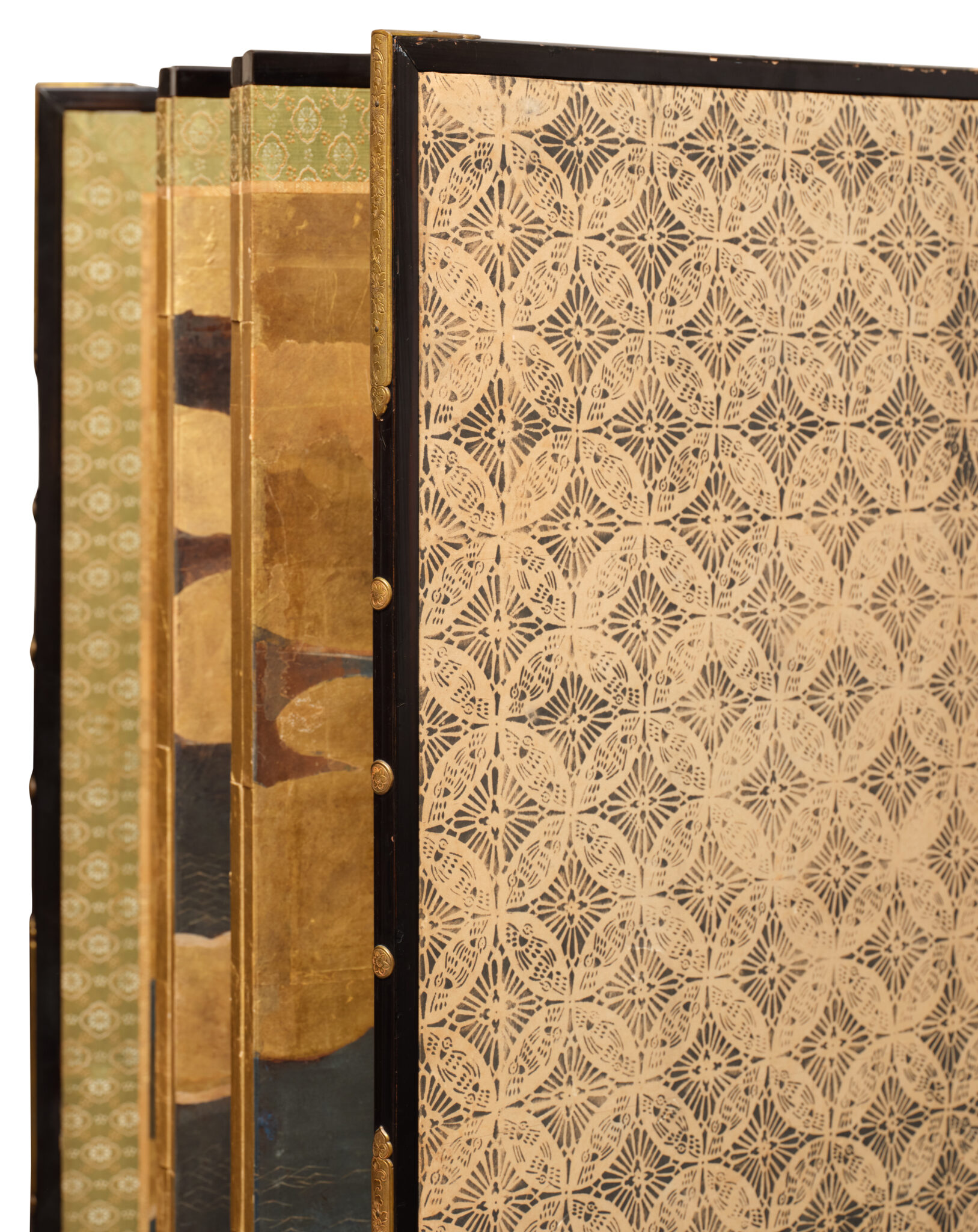 Japanese Six-Panel Screen: Seaside Shrine