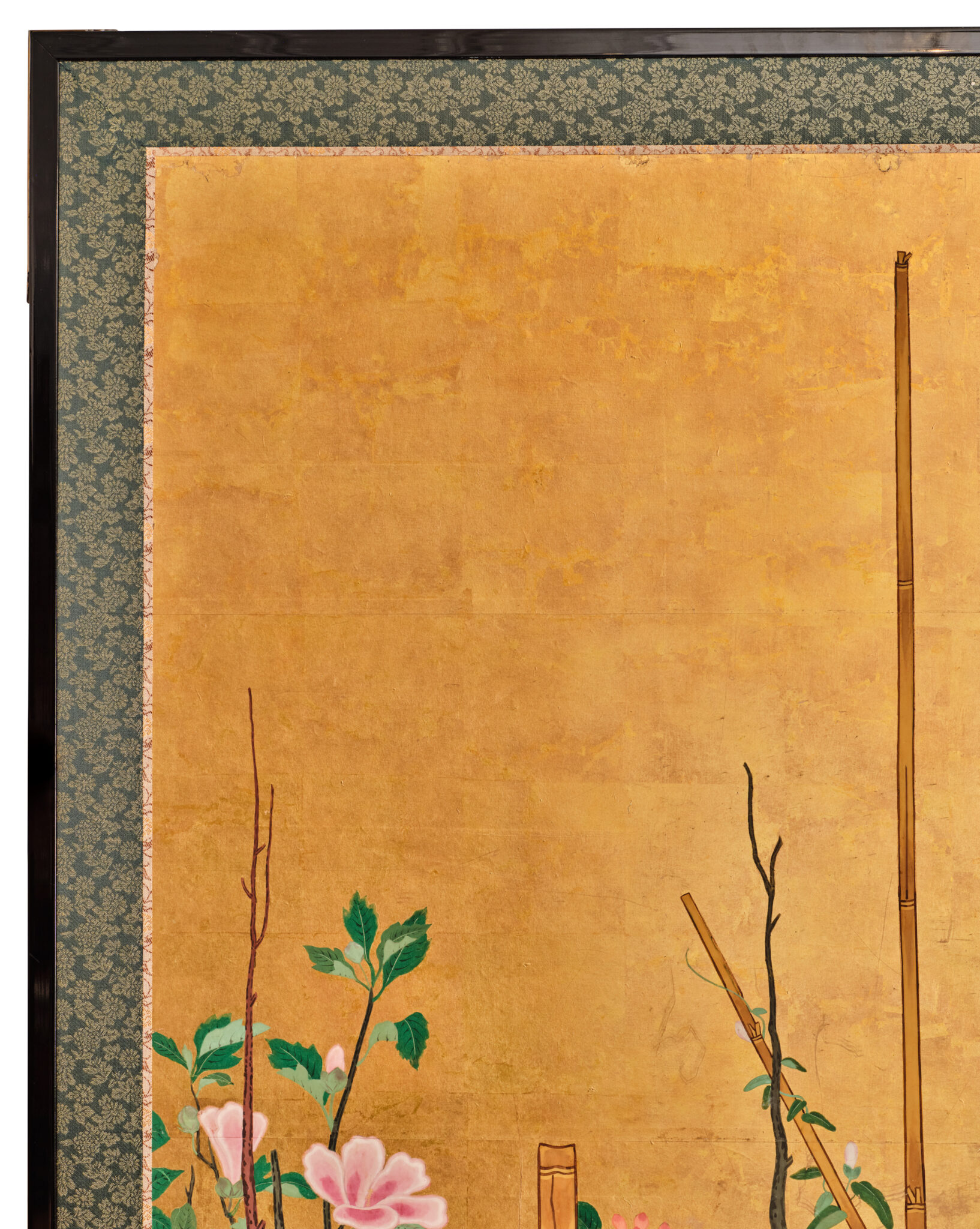 Japanese Six-Panel Screen: Garden Landscape