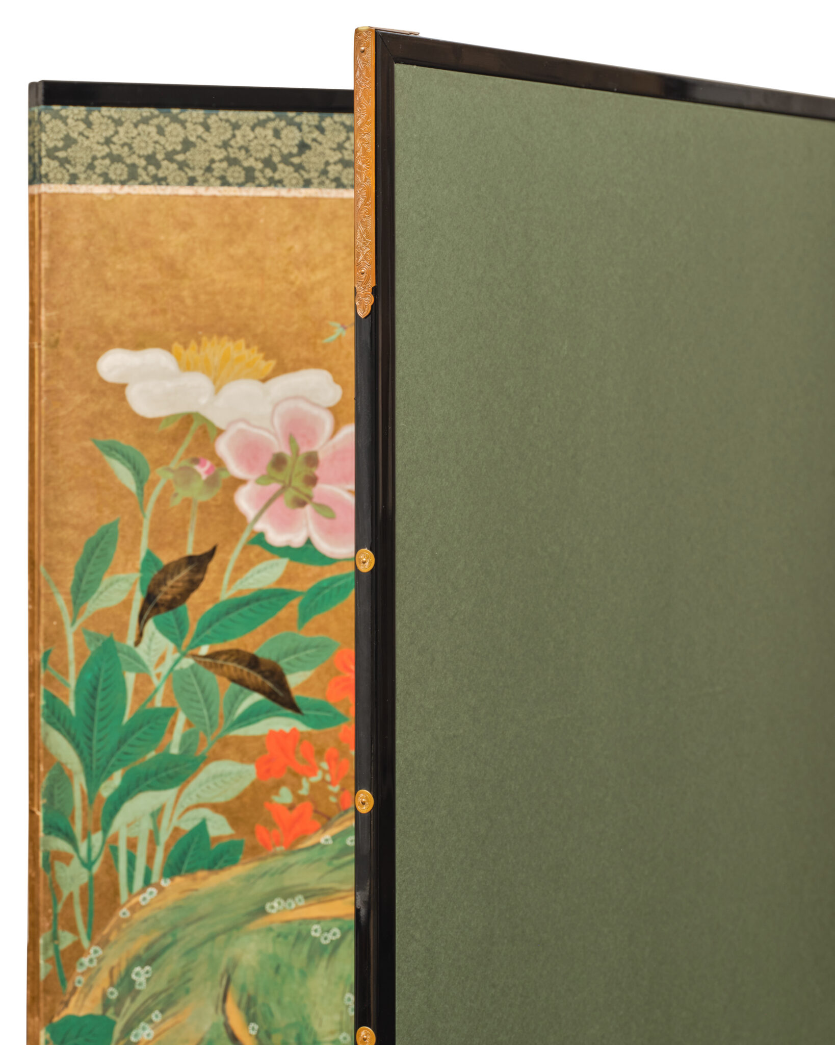 Japanese Six-Panel Screen: Garden Landscape