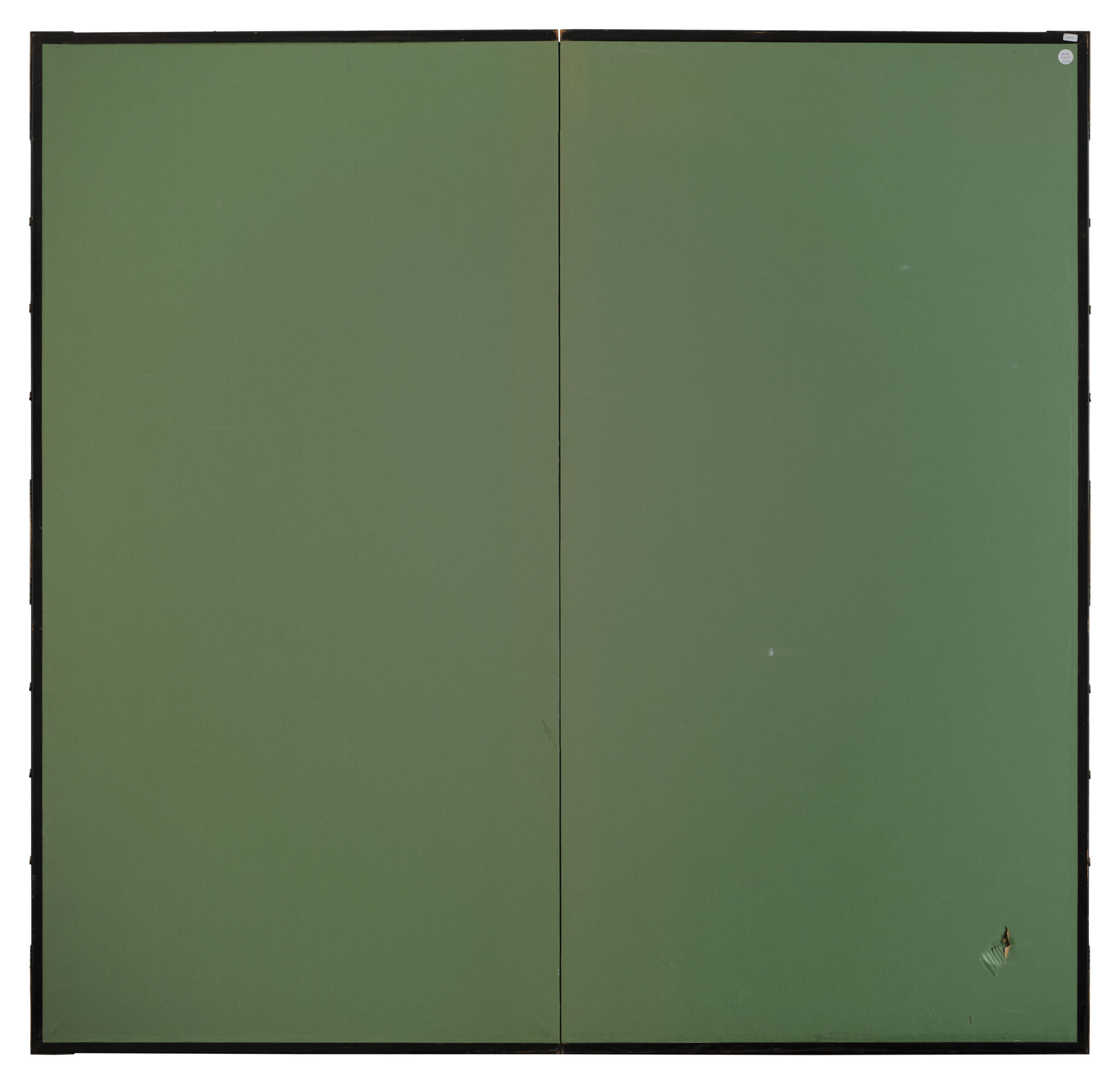 Japanese Two-Panel Screen: Tropical Paradise with a White Cockatoo