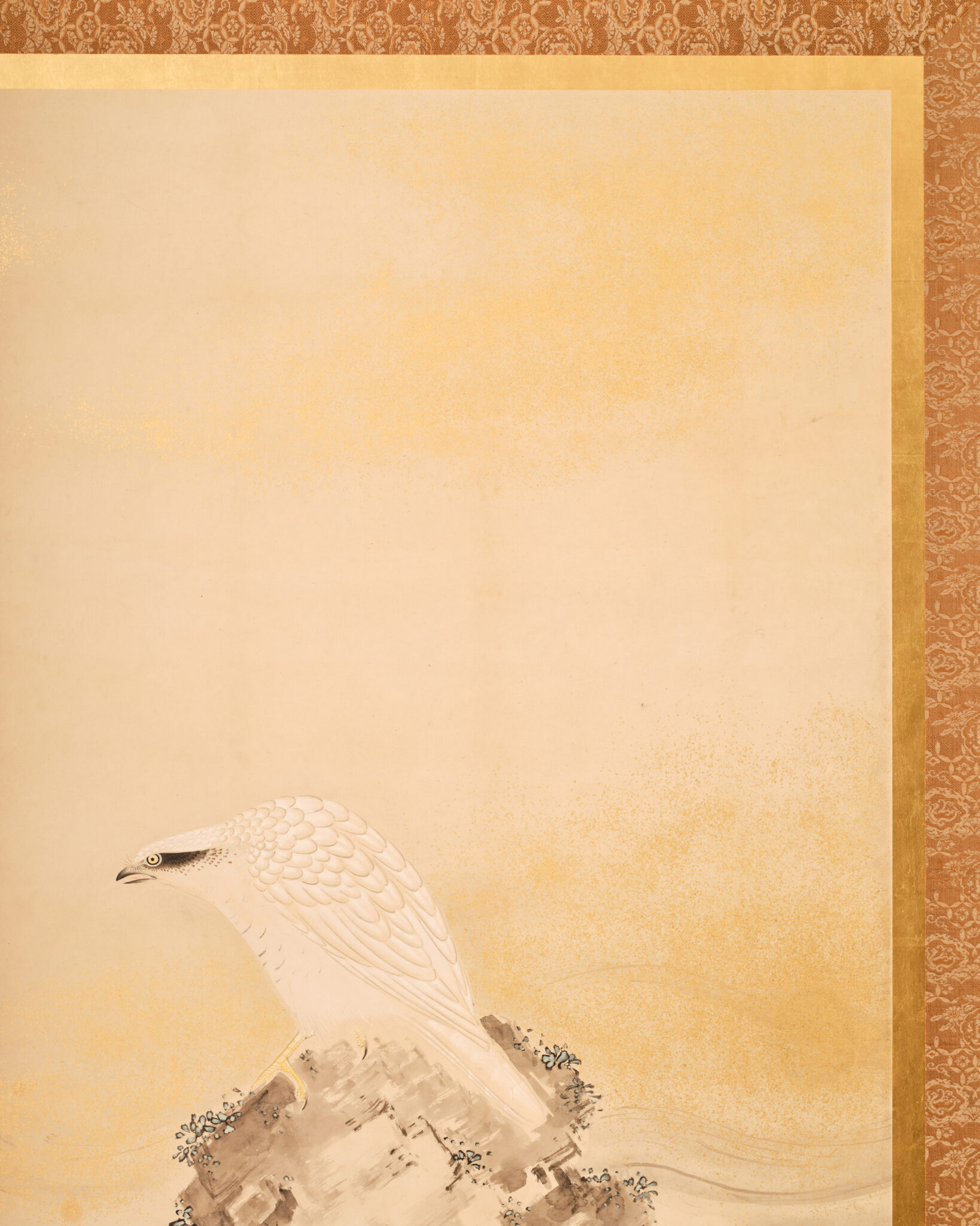 Japanese Two-Panel Screen: Sea Hawk by Watanabe Kiyoshi