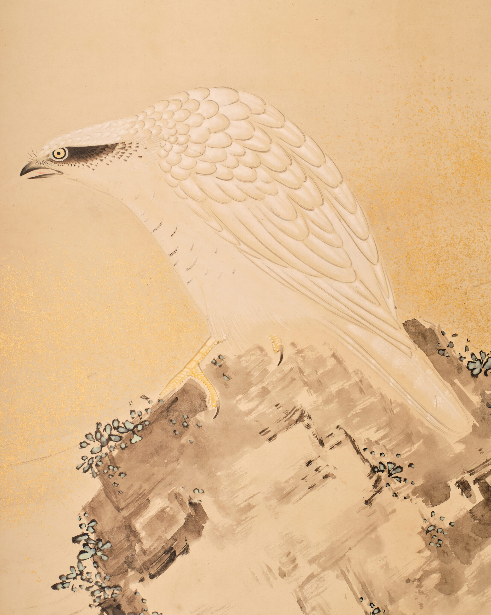 Japanese Two-Panel Screen: Sea Hawk by Watanabe Kiyoshi
