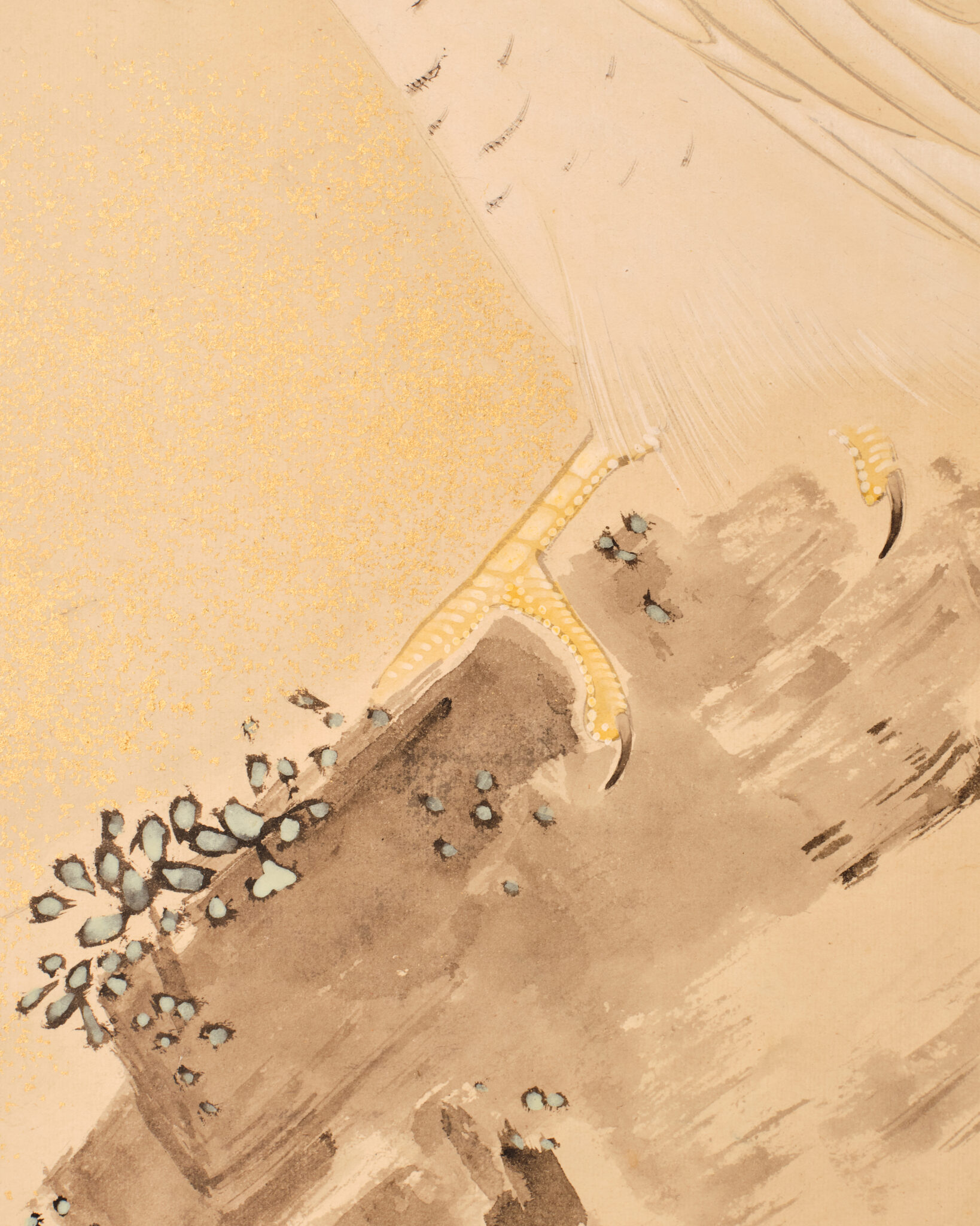 Japanese Two-Panel Screen: Sea Hawk by Watanabe Kiyoshi